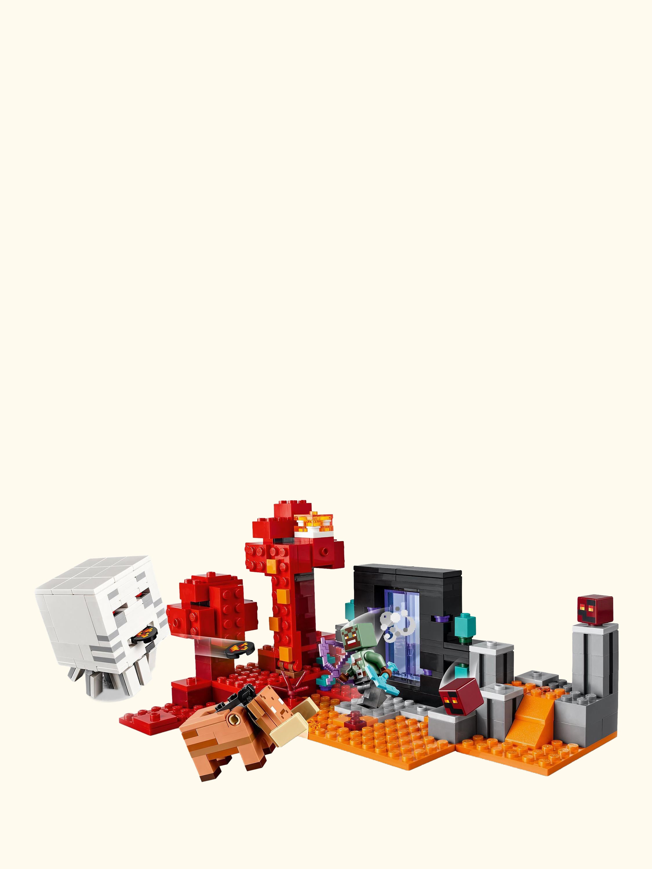Minecraft The Nether Portal Ambush Building Toy 21255