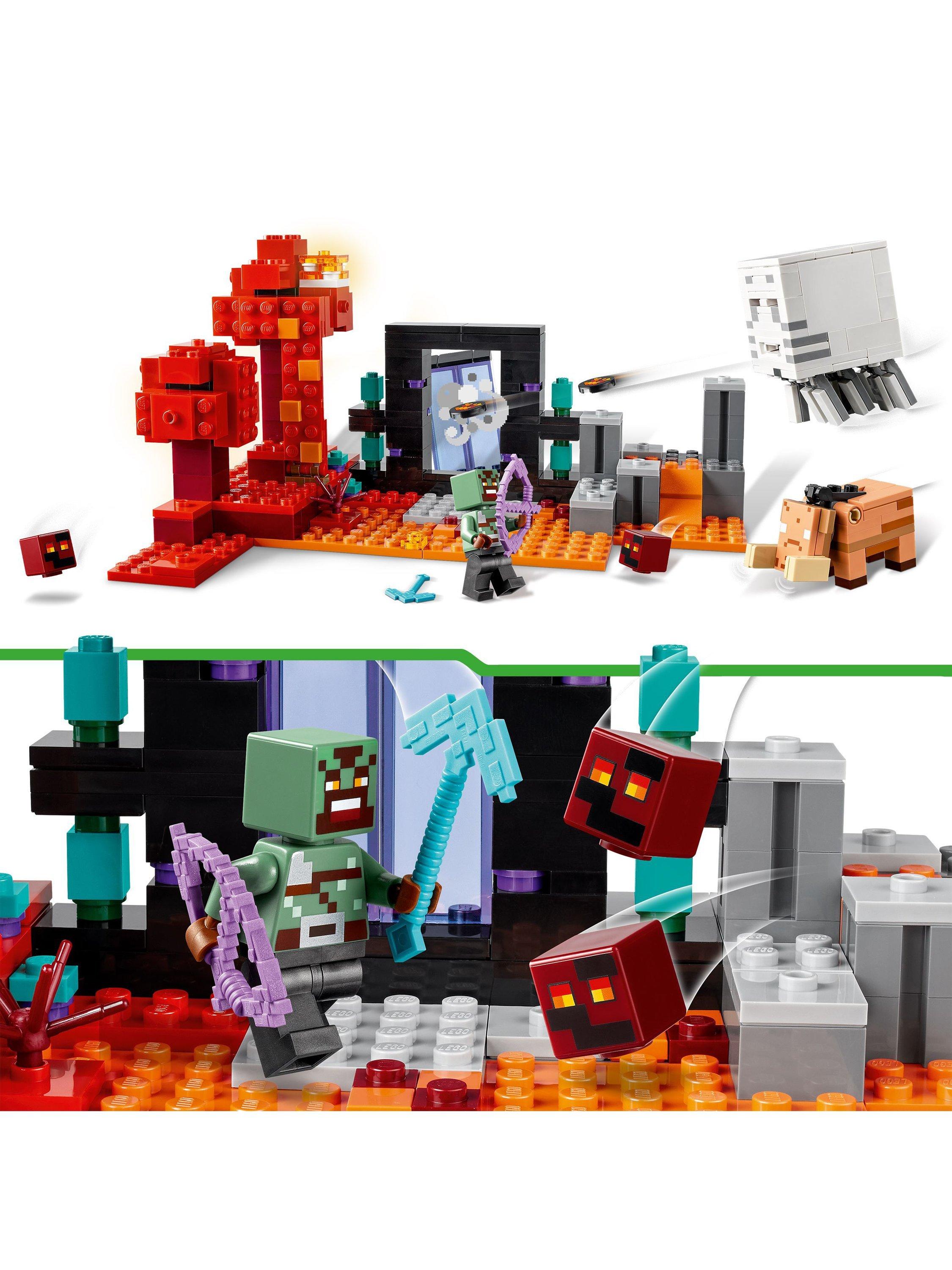 Minecraft The Nether Portal Ambush Building Toy 21255