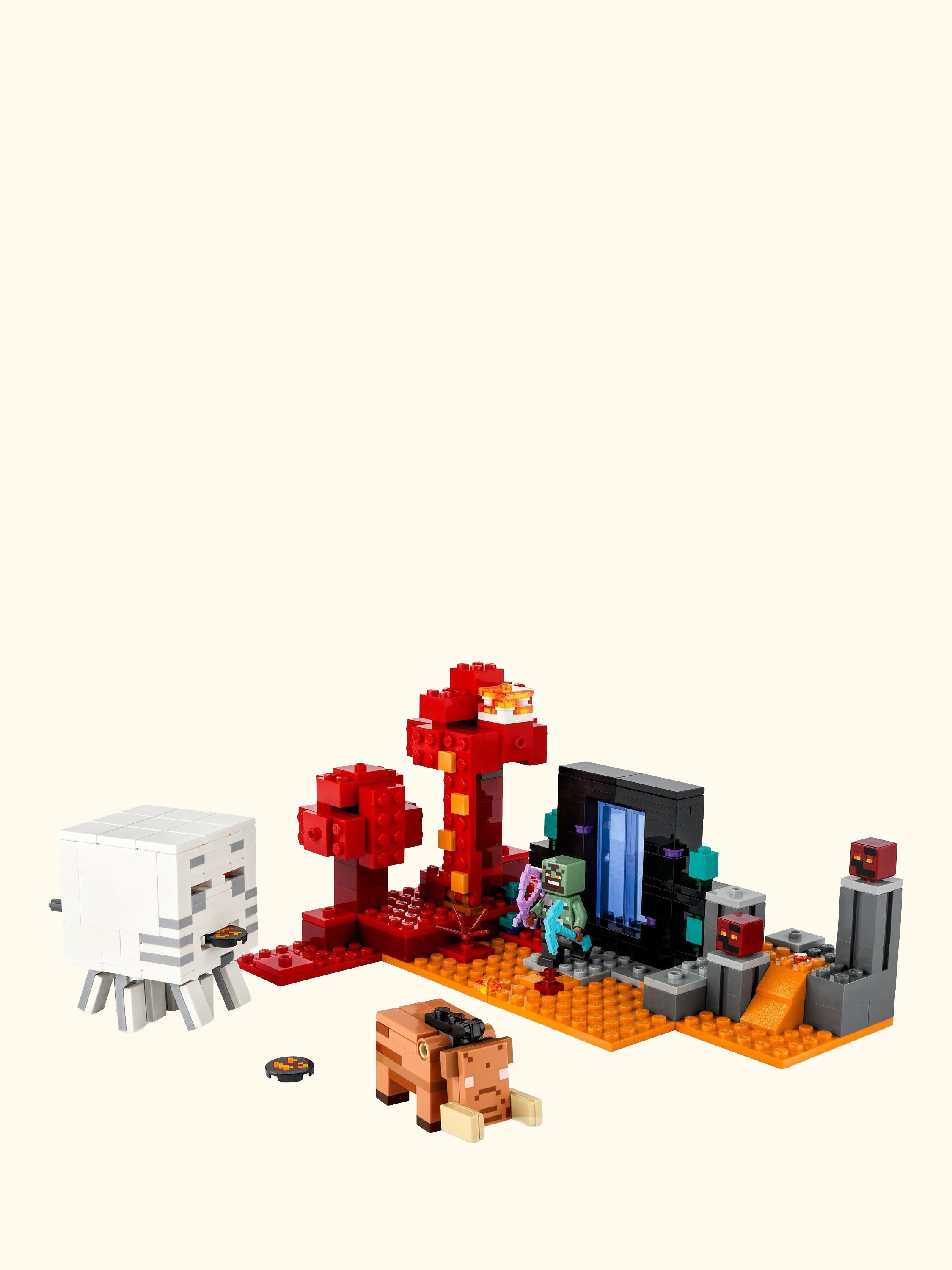 Minecraft The Nether Portal Ambush Building Toy 21255
