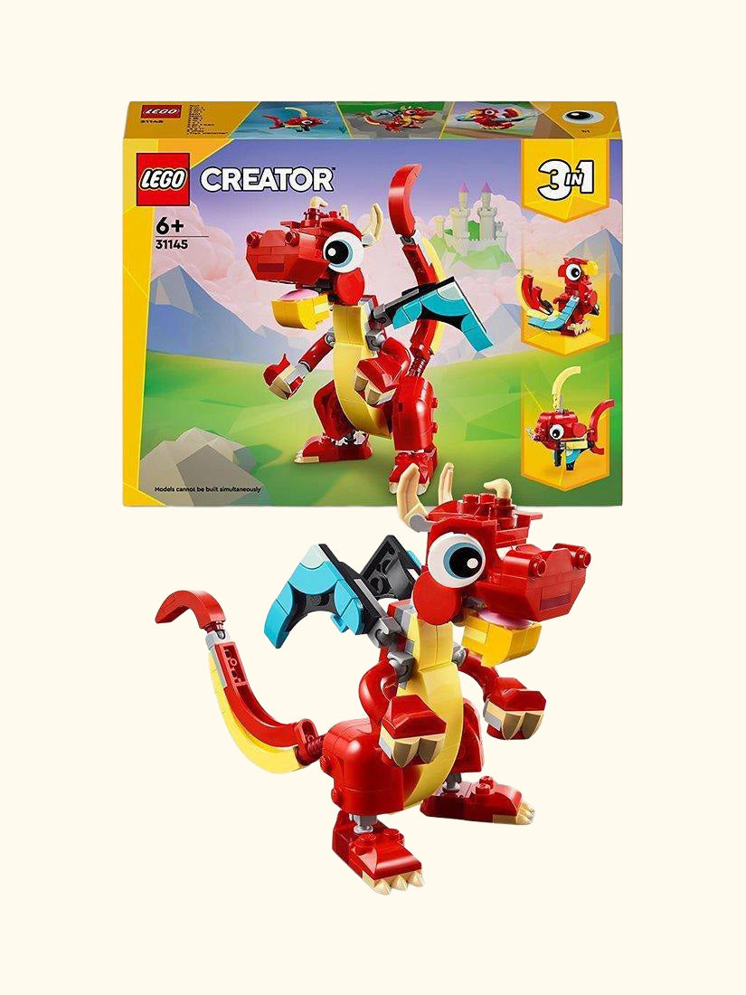 Creator 3in1 Red Dragon Toy with Animal Figures 31145