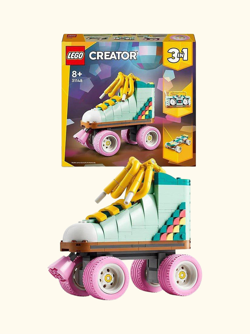 Creator 3in1 Retro Roller Skate & Toy Skateboard 31148
