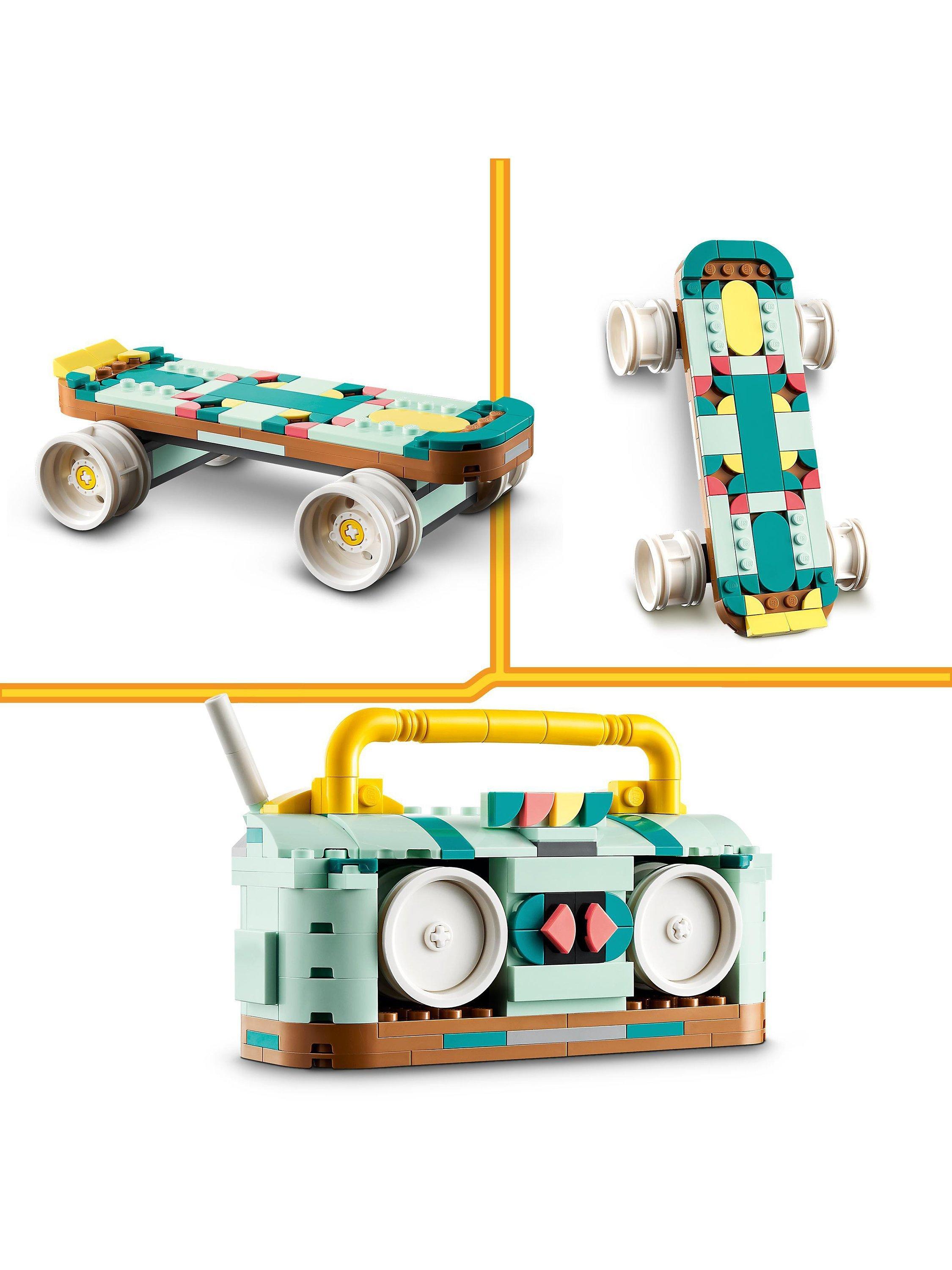 Creator 3in1 Retro Roller Skate & Toy Skateboard 31148