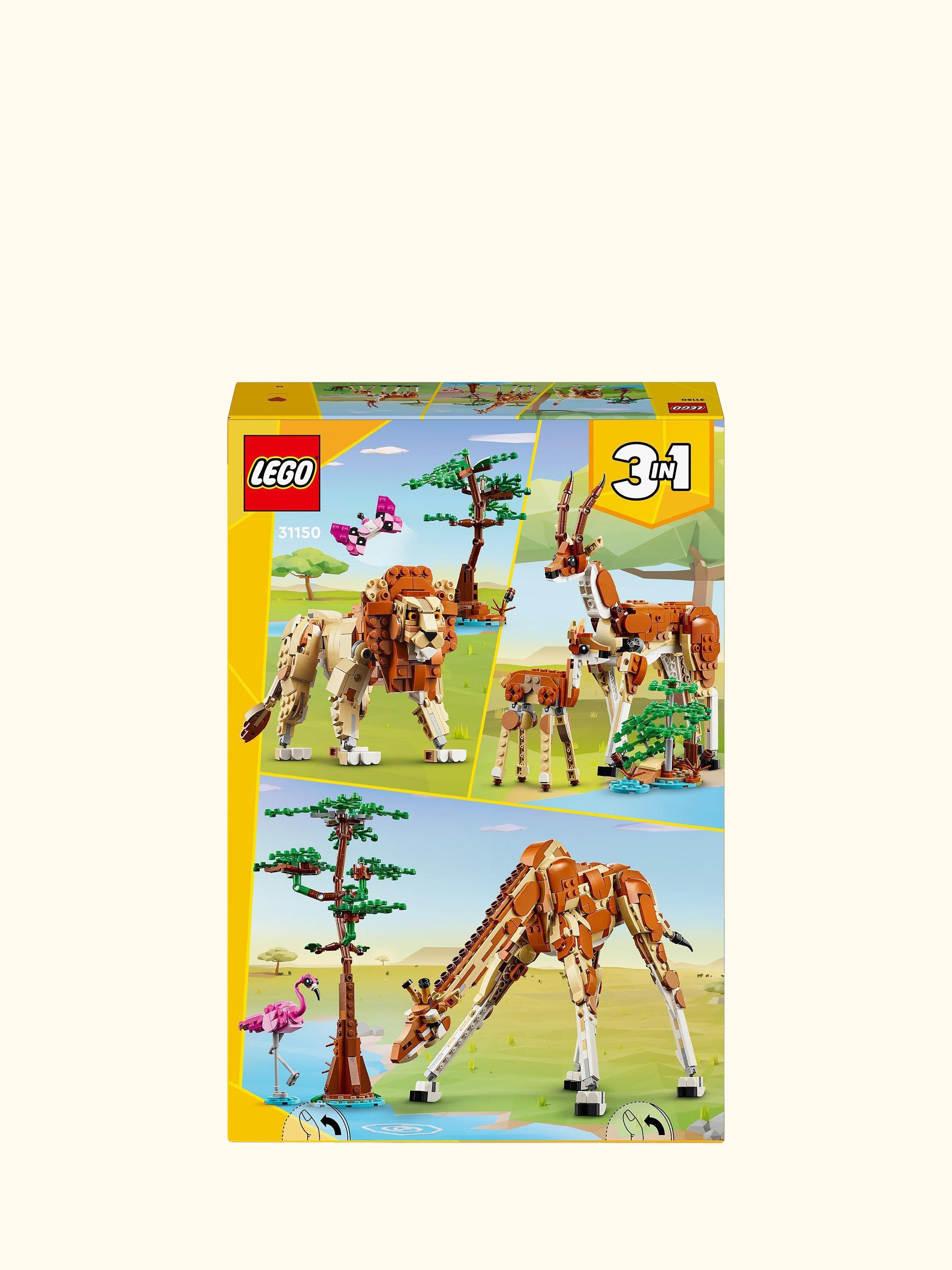 Creator 3in1 Wild Safari Animals Nature Toys Set 31150