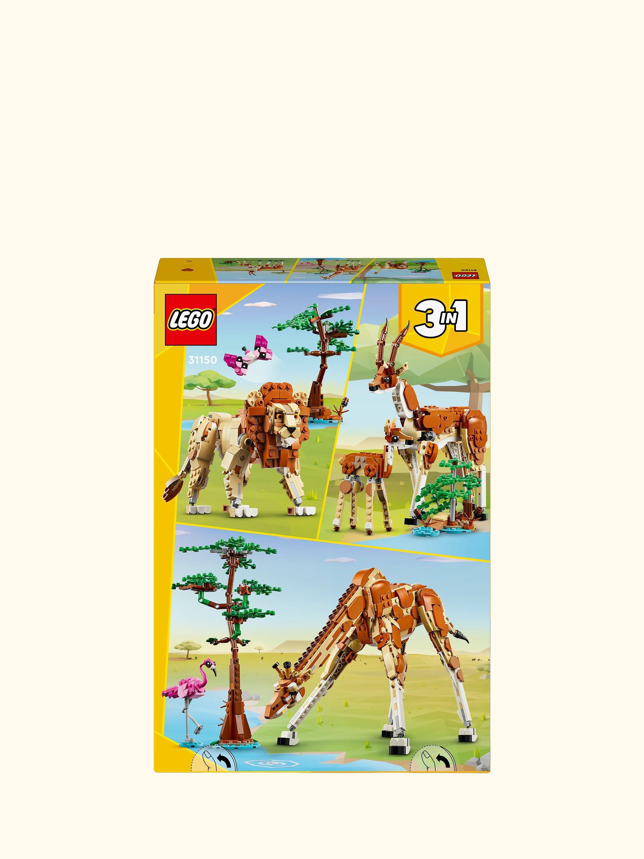 Creator 3in1 Wild Safari Animals Nature Toys Set 31150