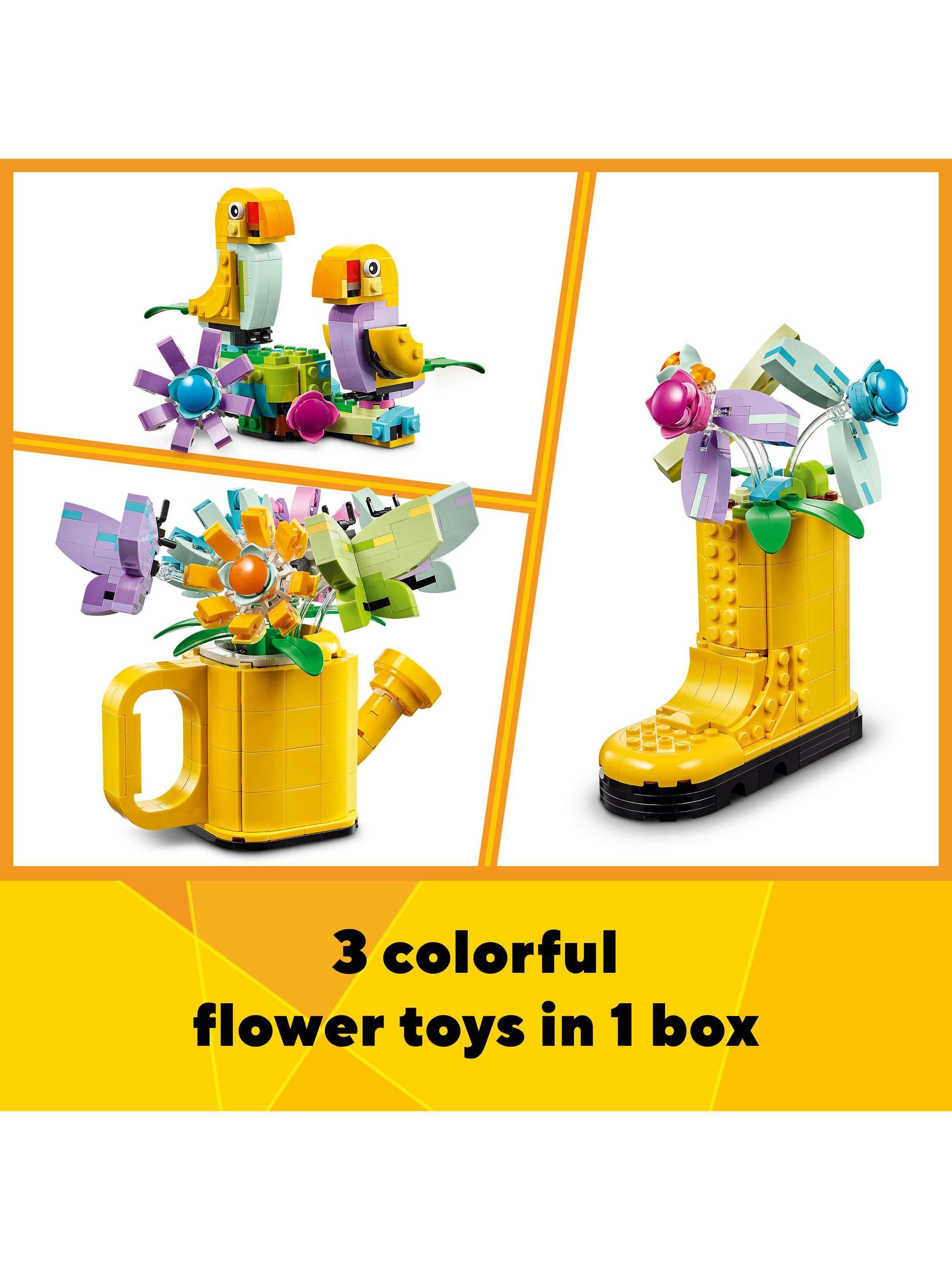 Creator 3in1 Flowers in Watering Can Nature Toys 31149