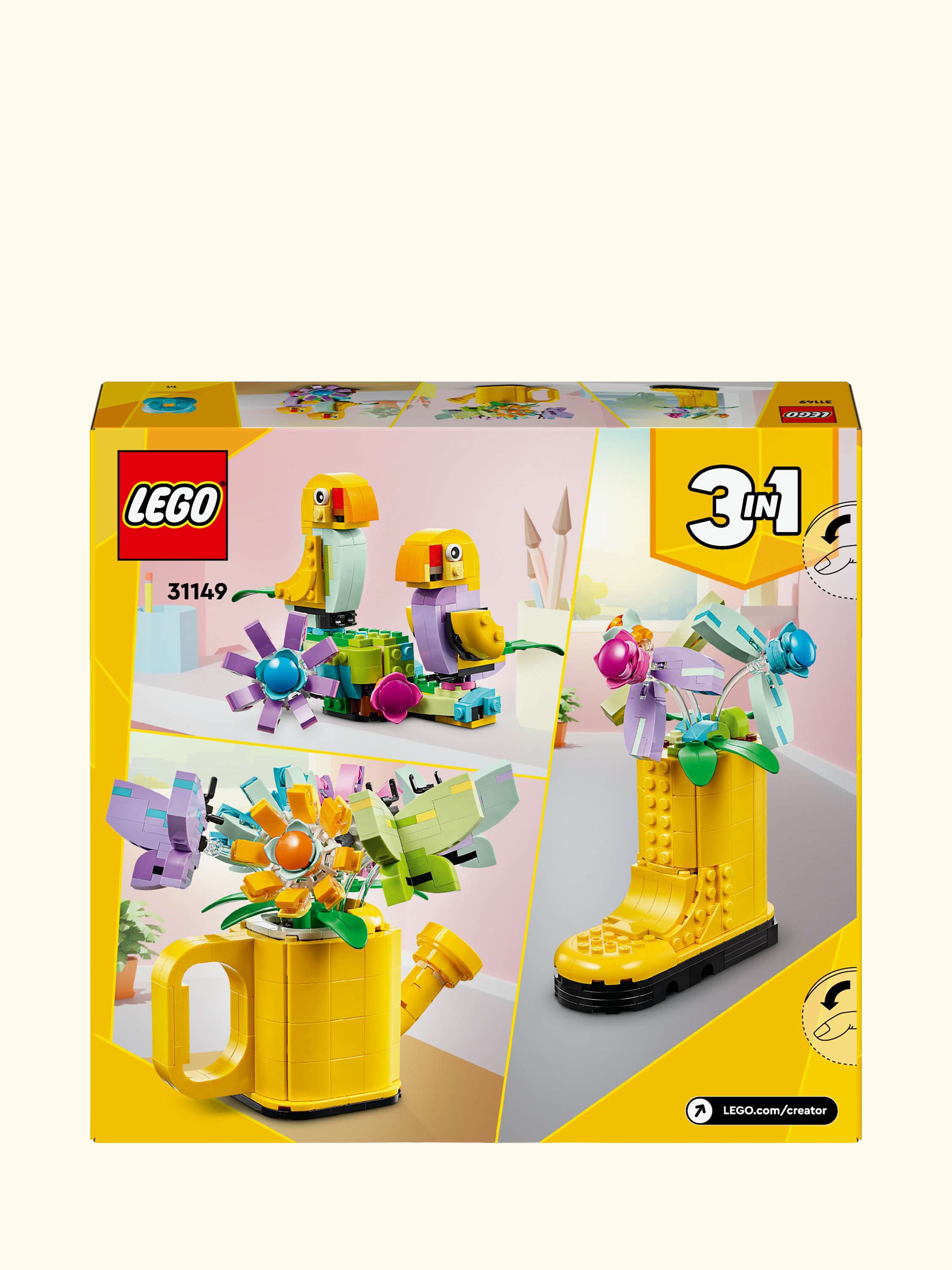 Creator 3in1 Flowers in Watering Can Nature Toys 31149
