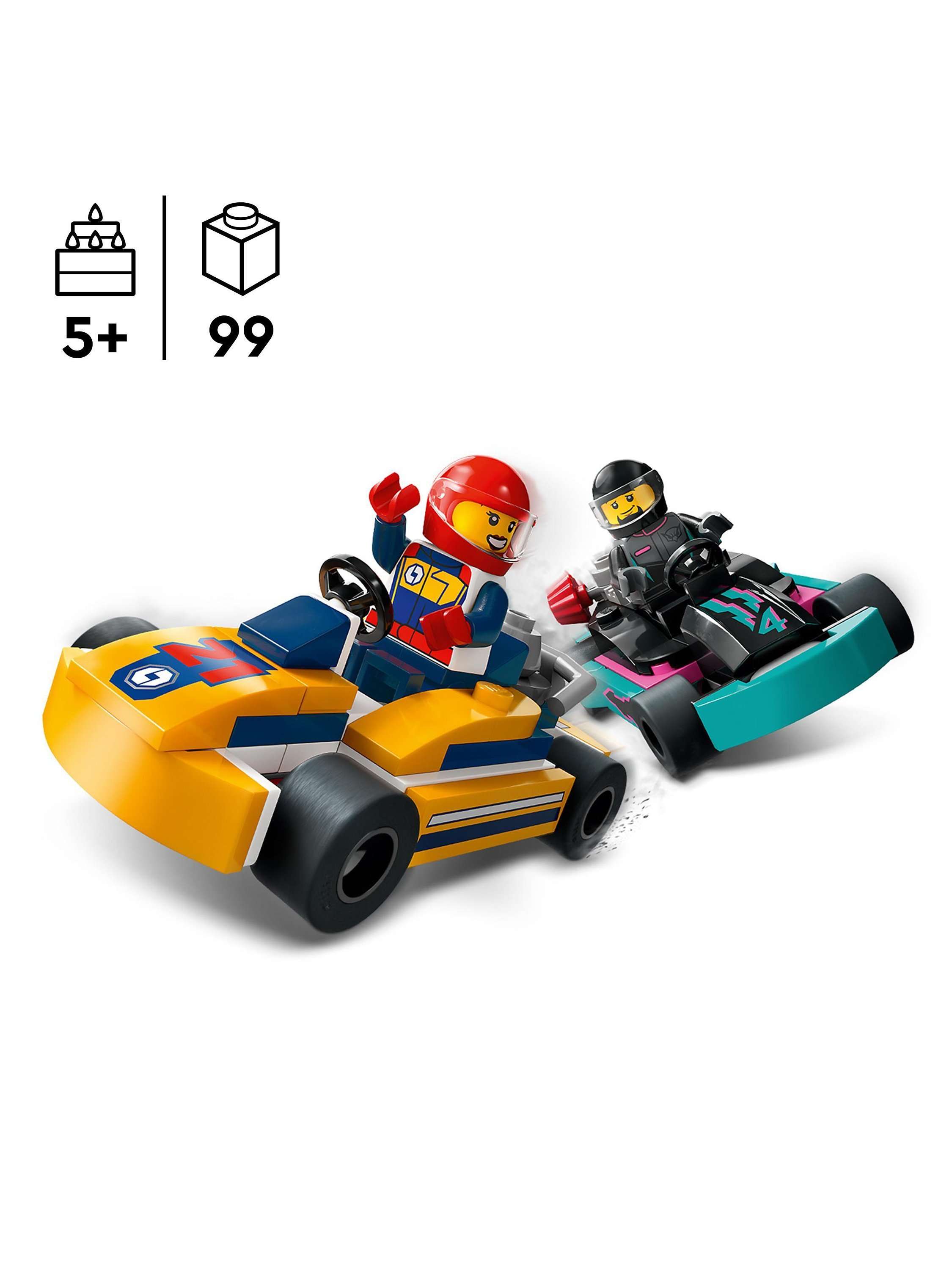City Go-Karts and Race Drivers Vehicle Toys Set 60400