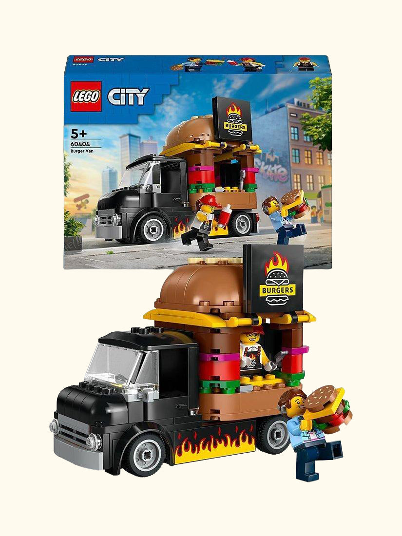 City Burger Van Food Truck Vehicle Toy Set 60404