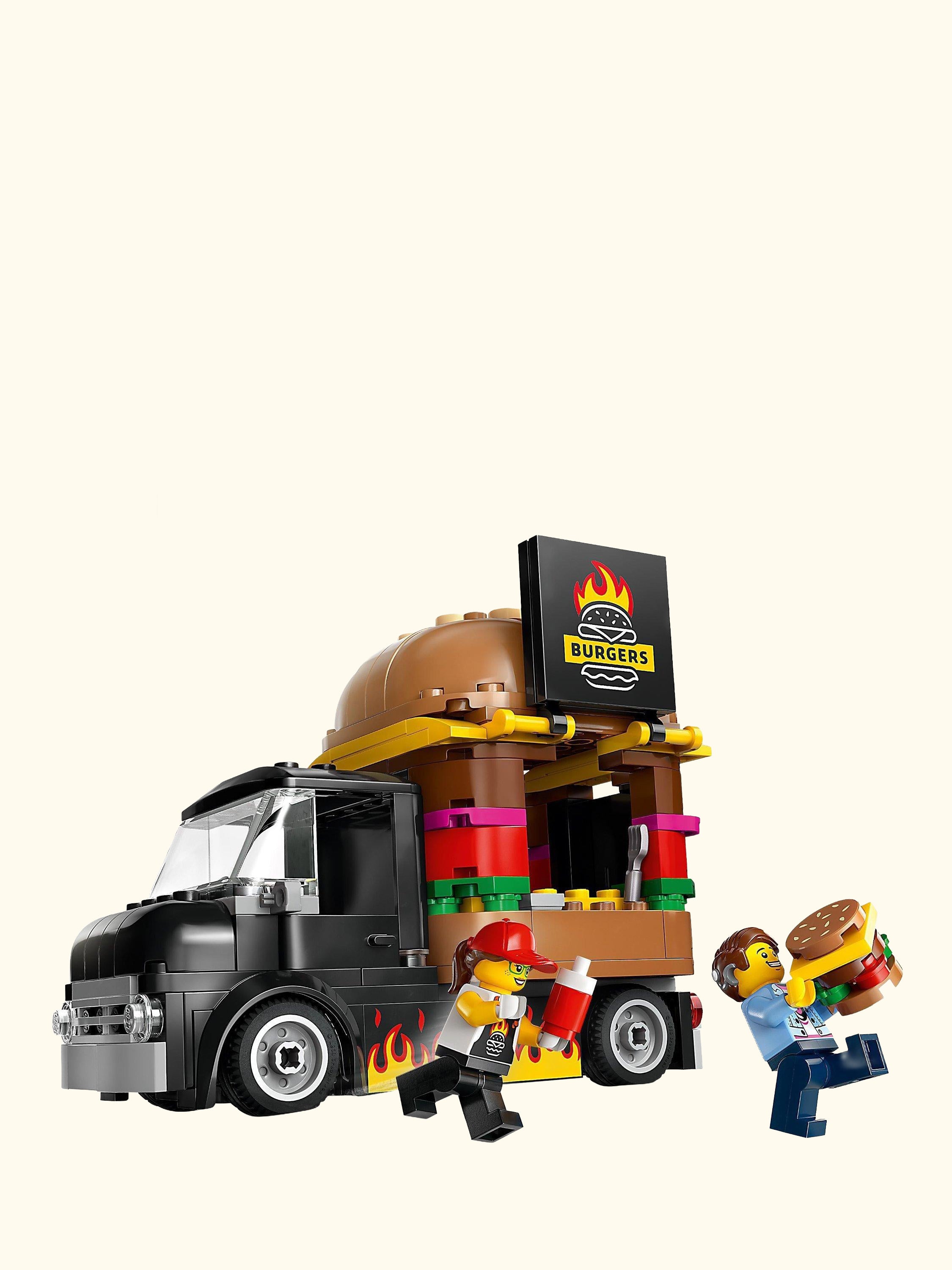 City Burger Van Food Truck Vehicle Toy Set 60404
