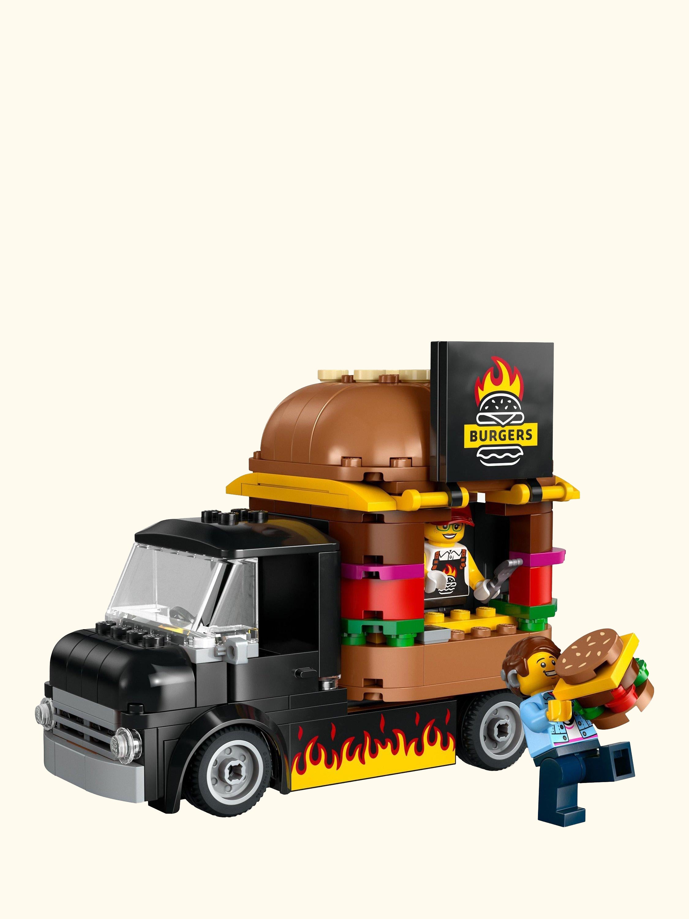 City Burger Van Food Truck Vehicle Toy Set 60404