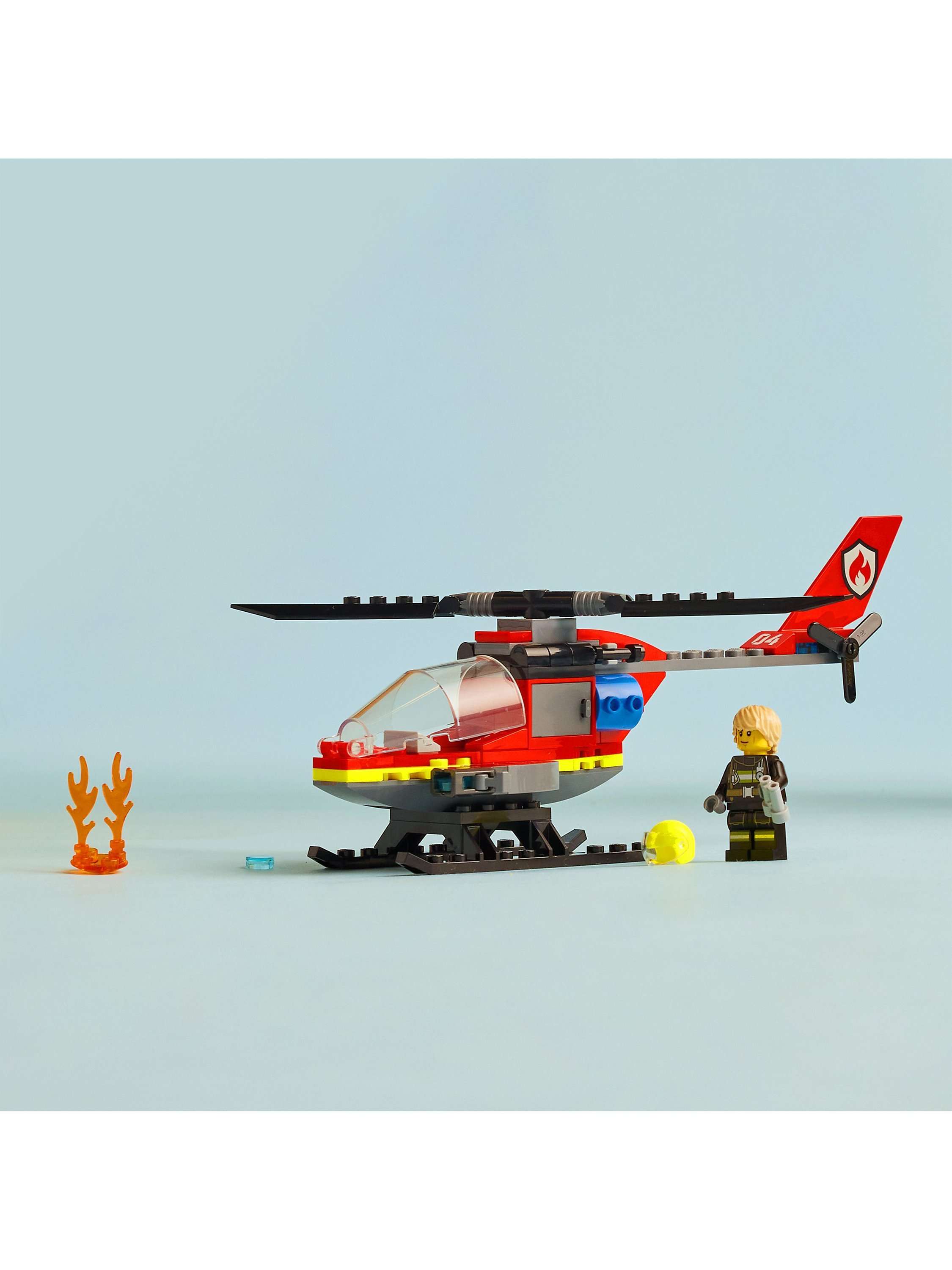City Fire Rescue Helicopter Toy Vehicle Set 60411