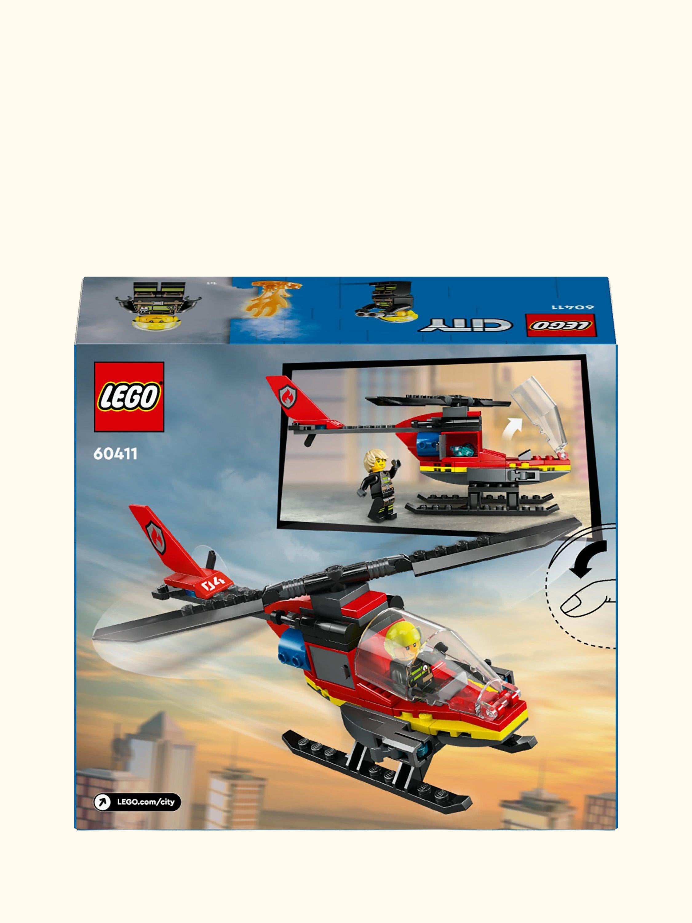 City Fire Rescue Helicopter Toy Vehicle Set 60411