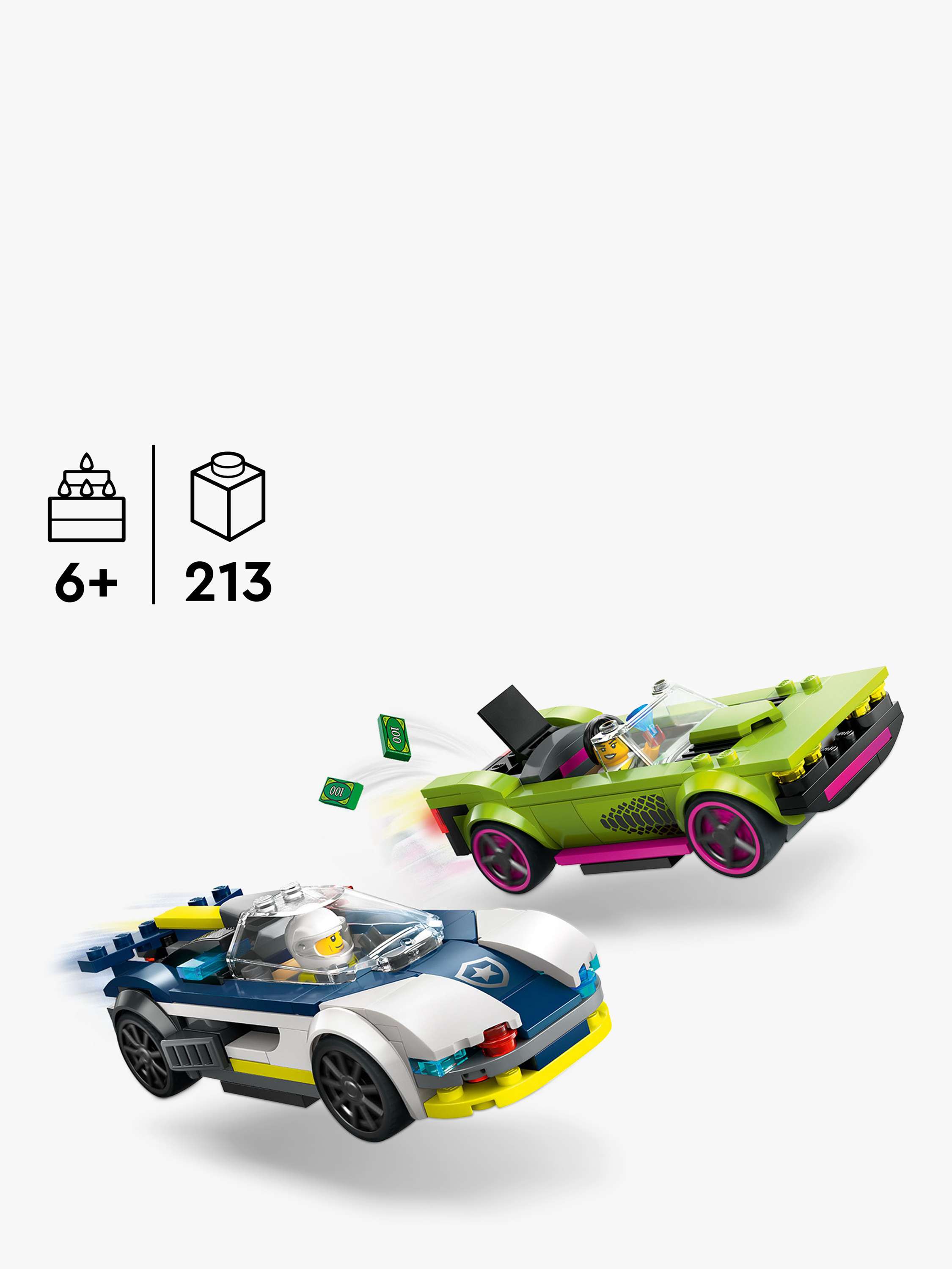 City 60415 Police Car Muscle Car Chase