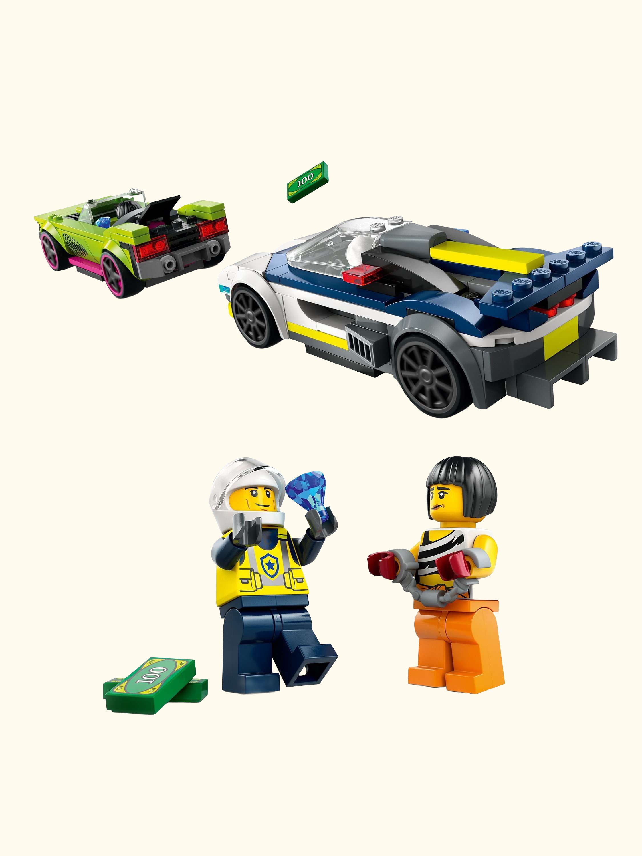City 60415 Police Car Muscle Car Chase