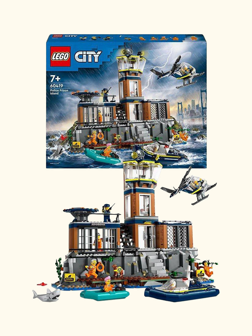 City Police Prison Island with Helicopter Toy 60419