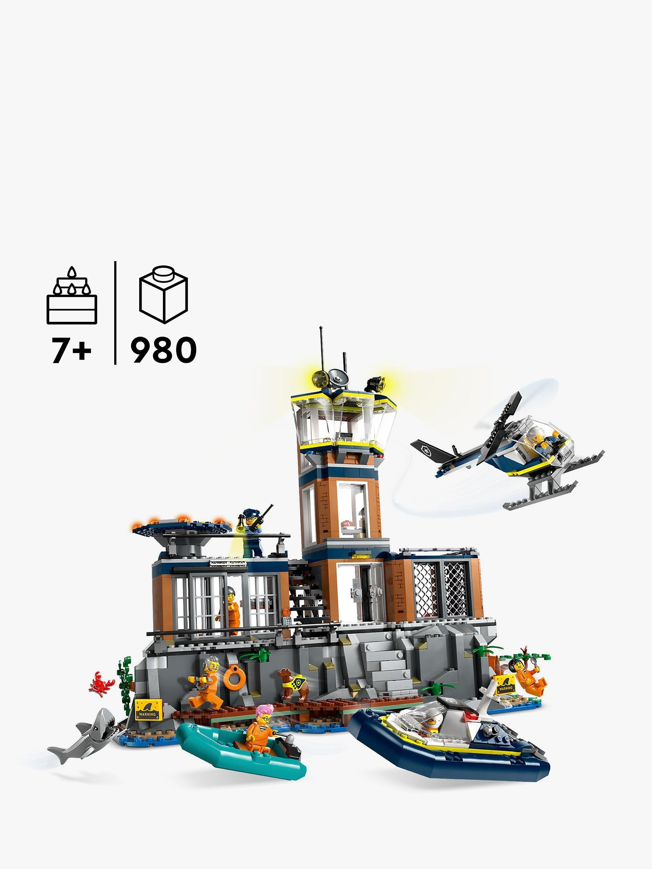 City Police Prison Island with Helicopter Toy 60419