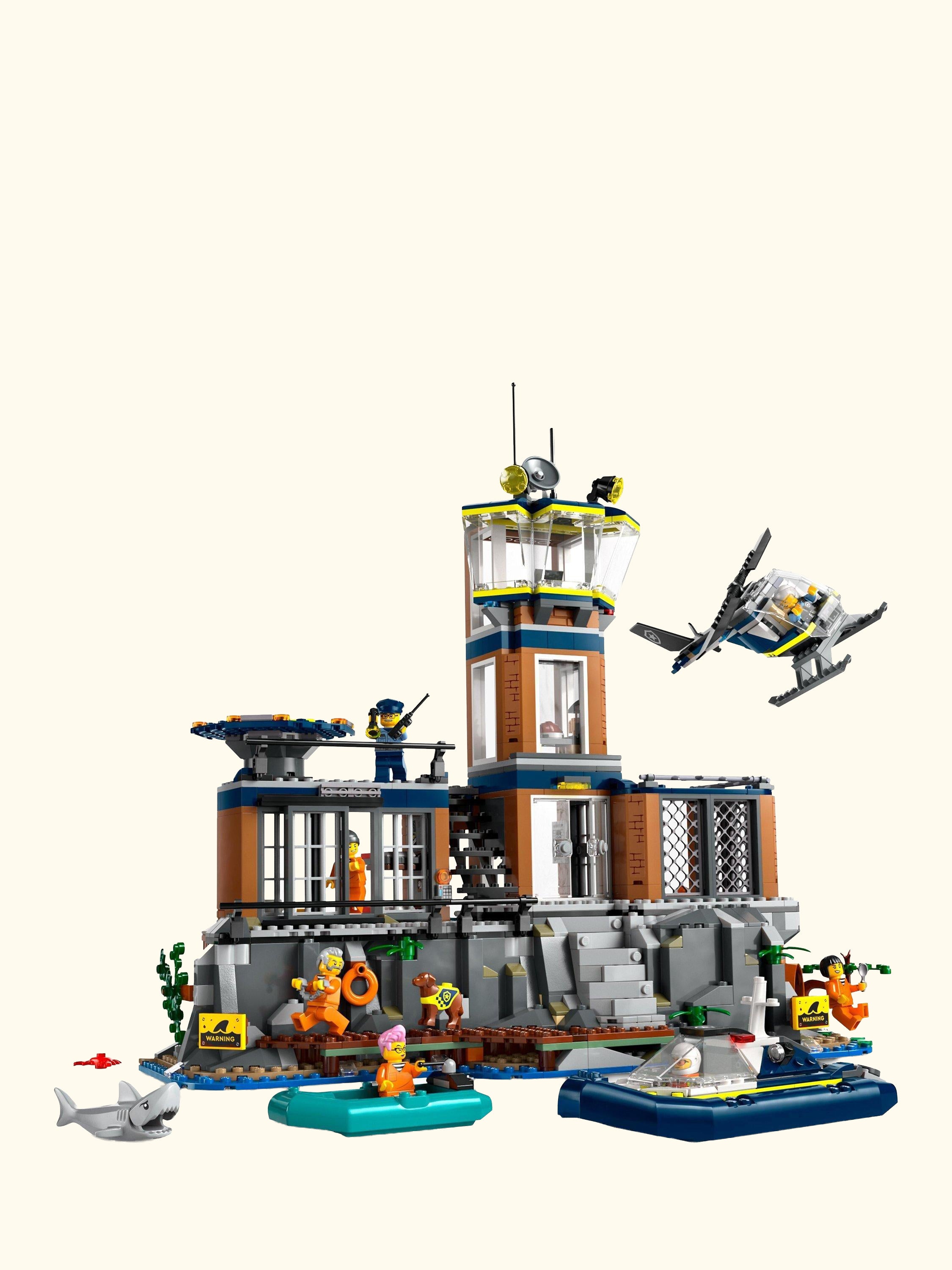 City Police Prison Island with Helicopter Toy 60419