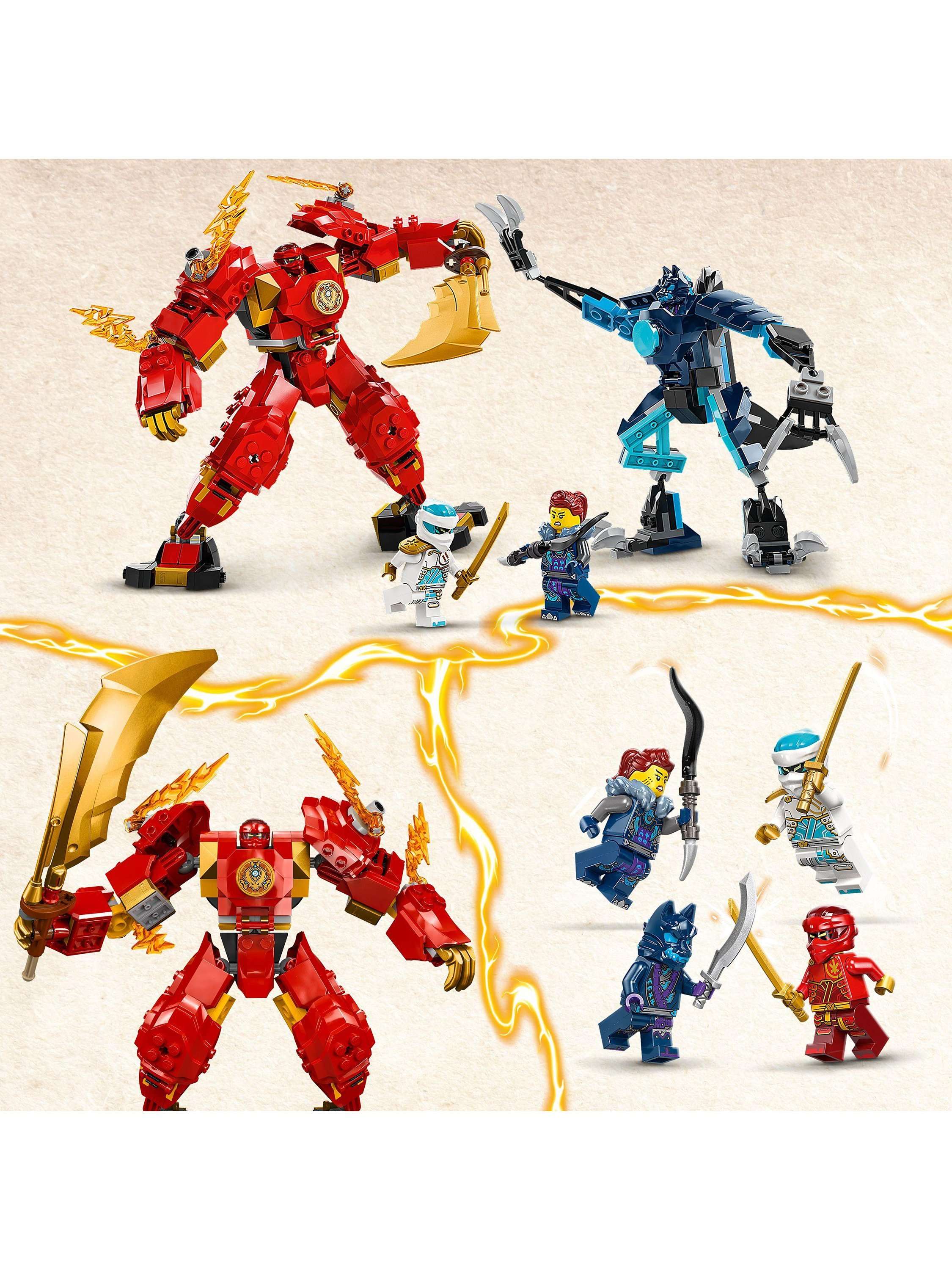 NINJAGO Kai’s Elemental Fire Mech Ninja Toy Set 71808