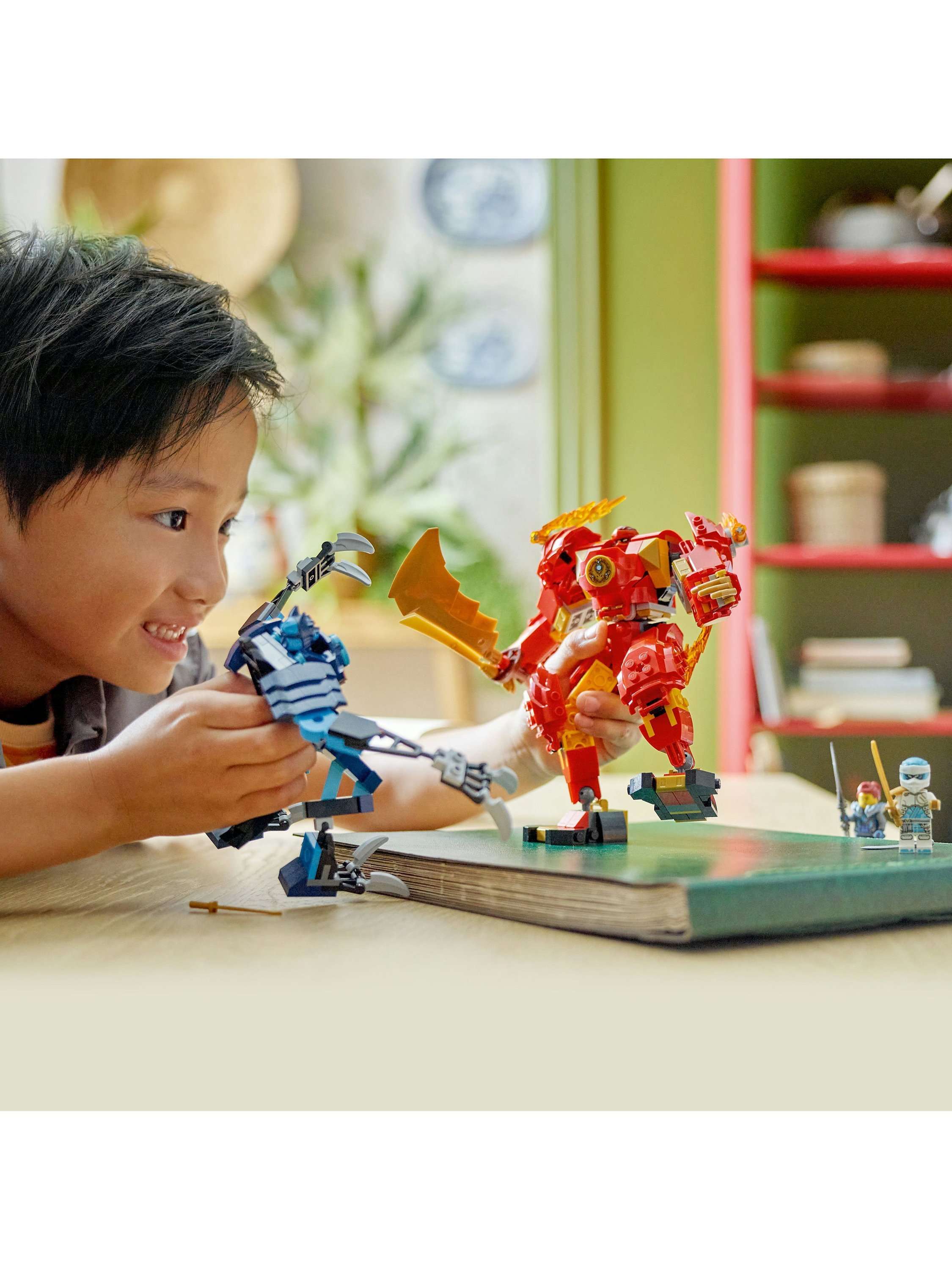 NINJAGO Kai’s Elemental Fire Mech Ninja Toy Set 71808