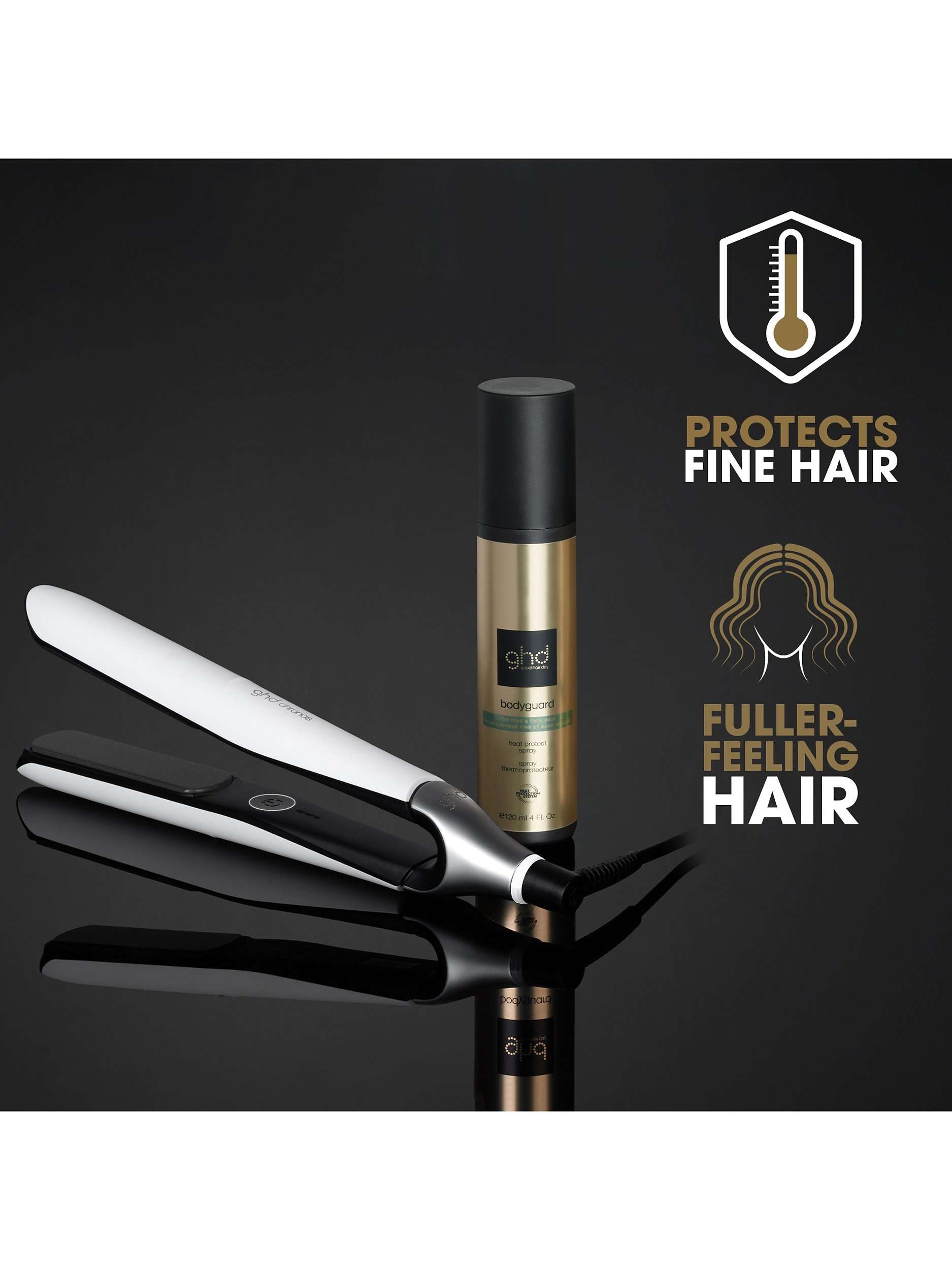 Bodyguard Heat Protect Spray For Fine & Thin Hair, 120ml