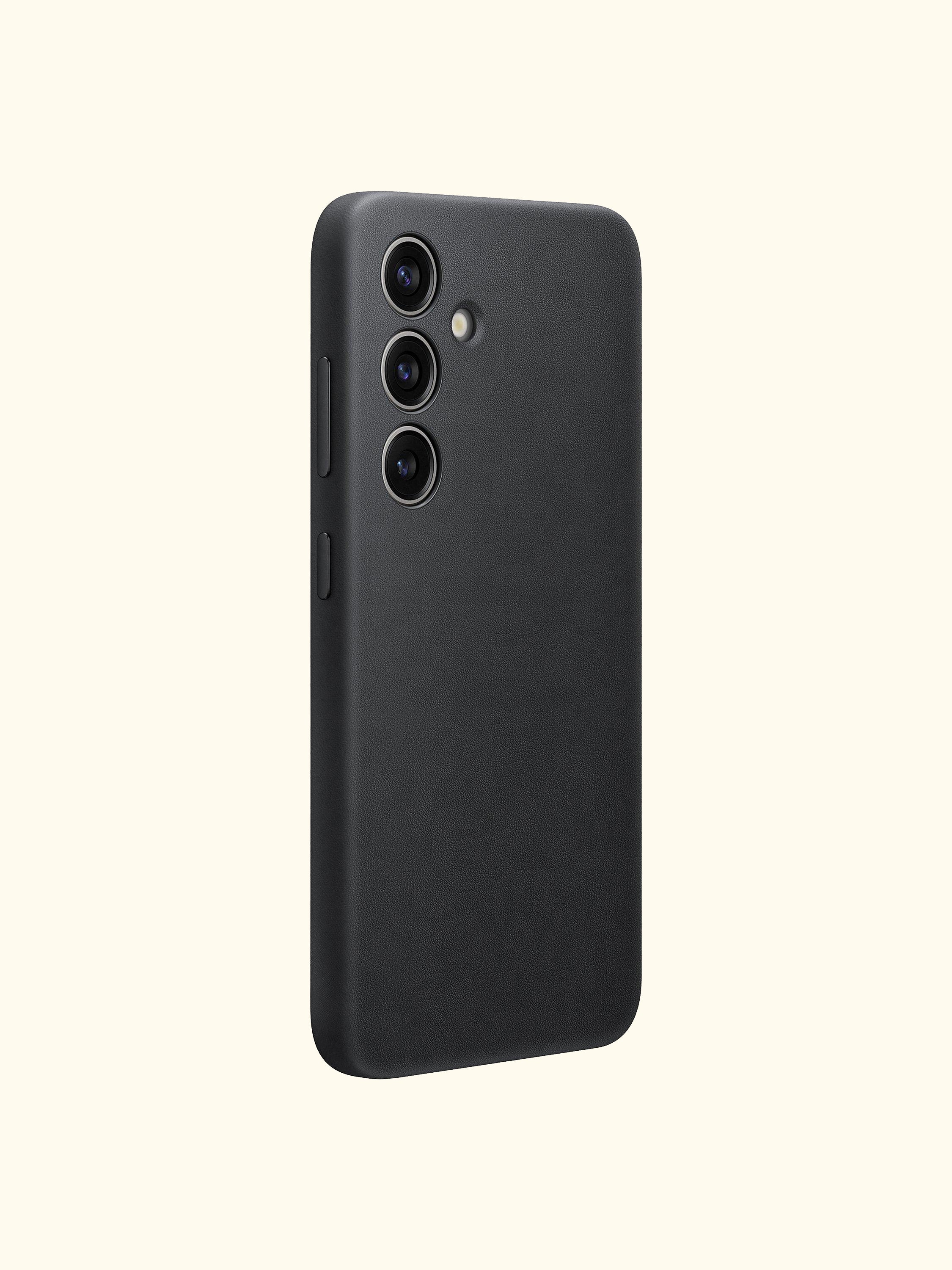 Galaxy S24 Vegan Leather Case, Black
