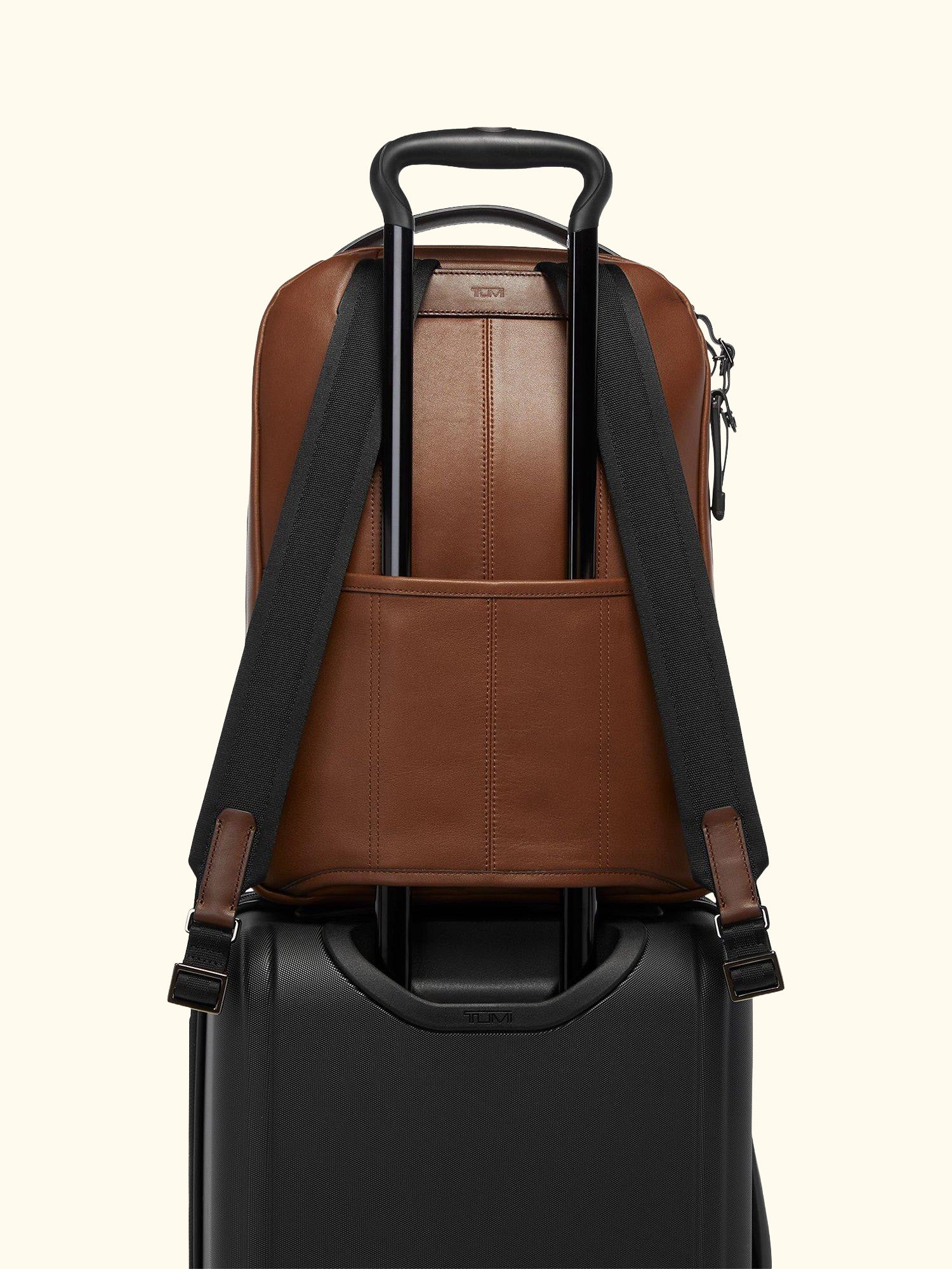 Bradner Leather Backpack, Cognac