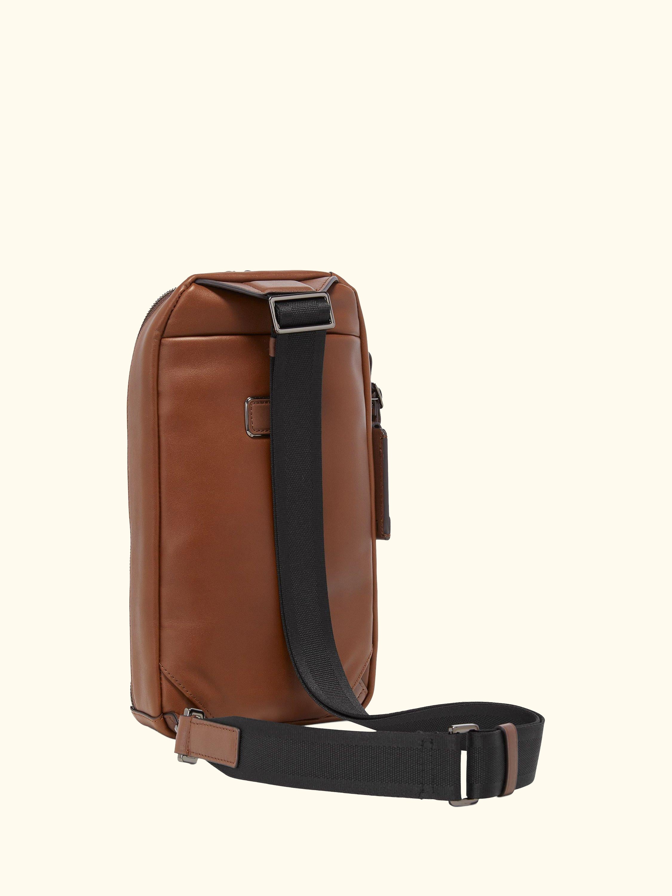Gregory Sling Leather Bag, Cognac