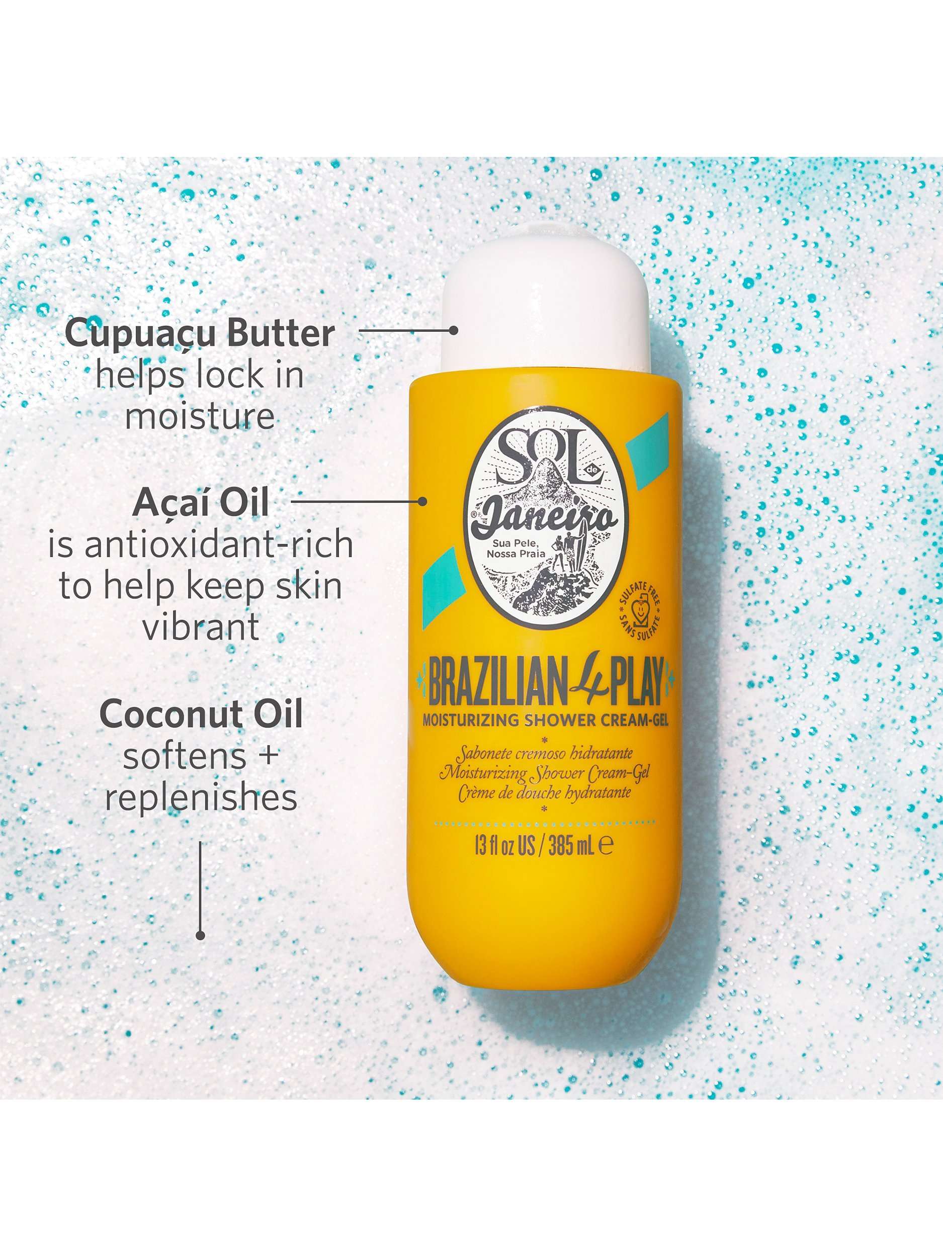 Brazilian 4 Play Moisturising Shower Cream-Gel