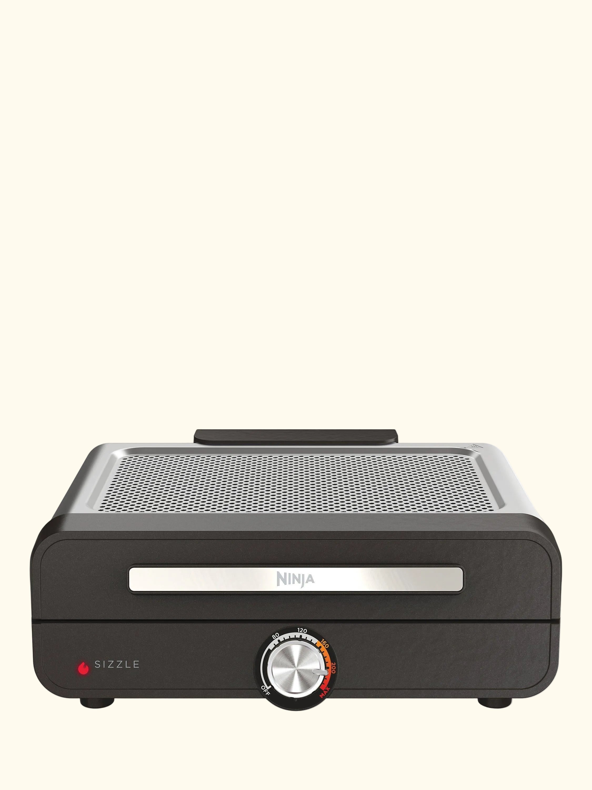 Sizzle Low Smoke Indoor Grill & Flat Plate, Black