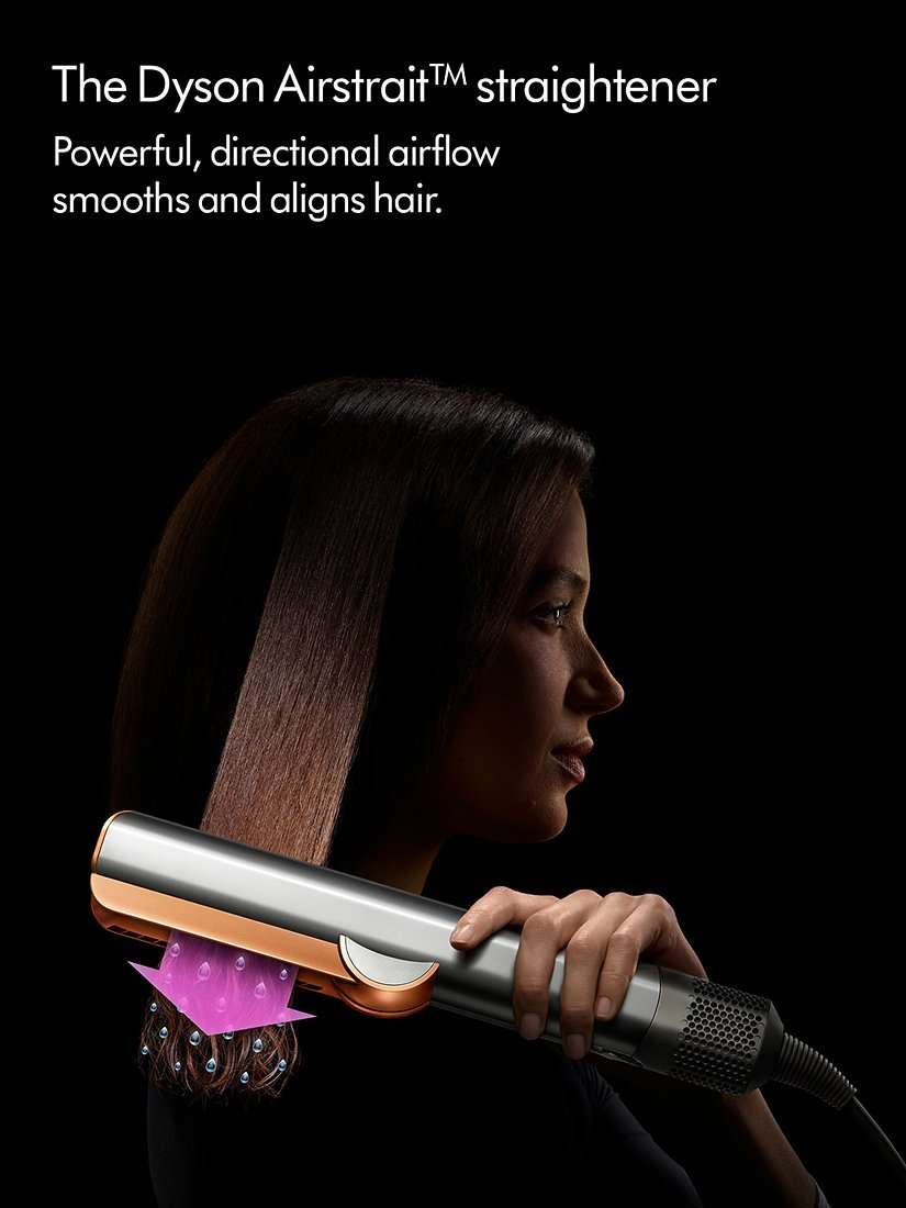 Airstrait™ Hair Straighteners, Nickel/Copper