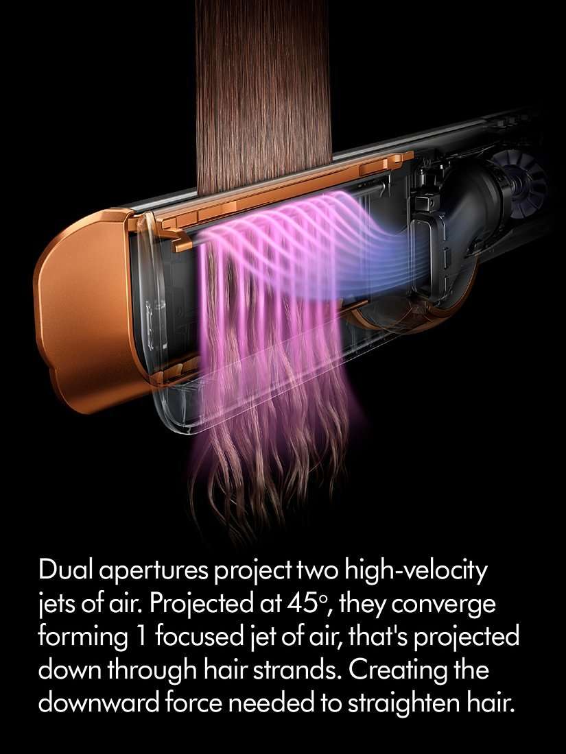 Airstrait™ Hair Straighteners, Nickel/Copper