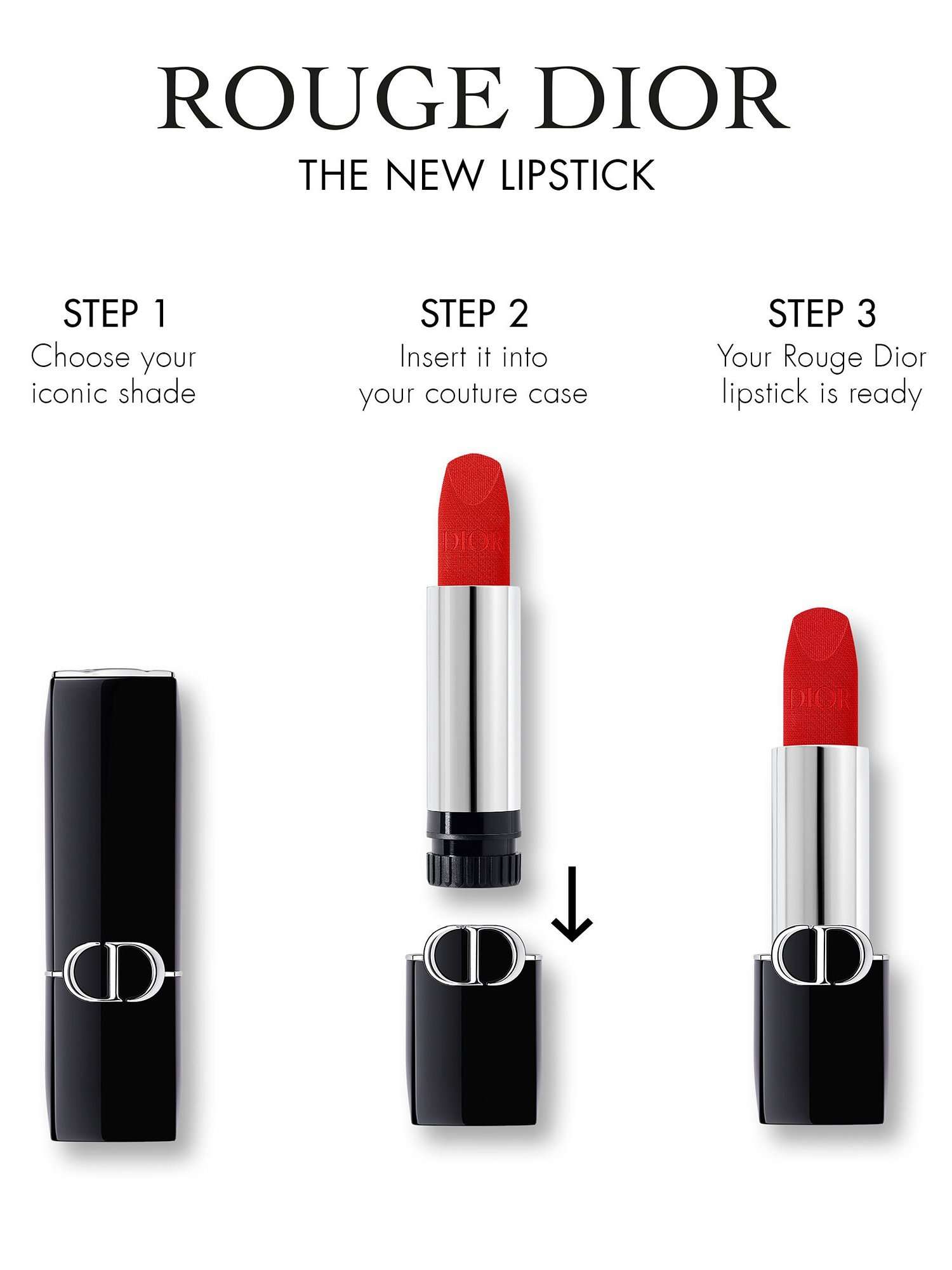 Rouge Dior Couture Colour Lipstick Refill - Velvet Finish