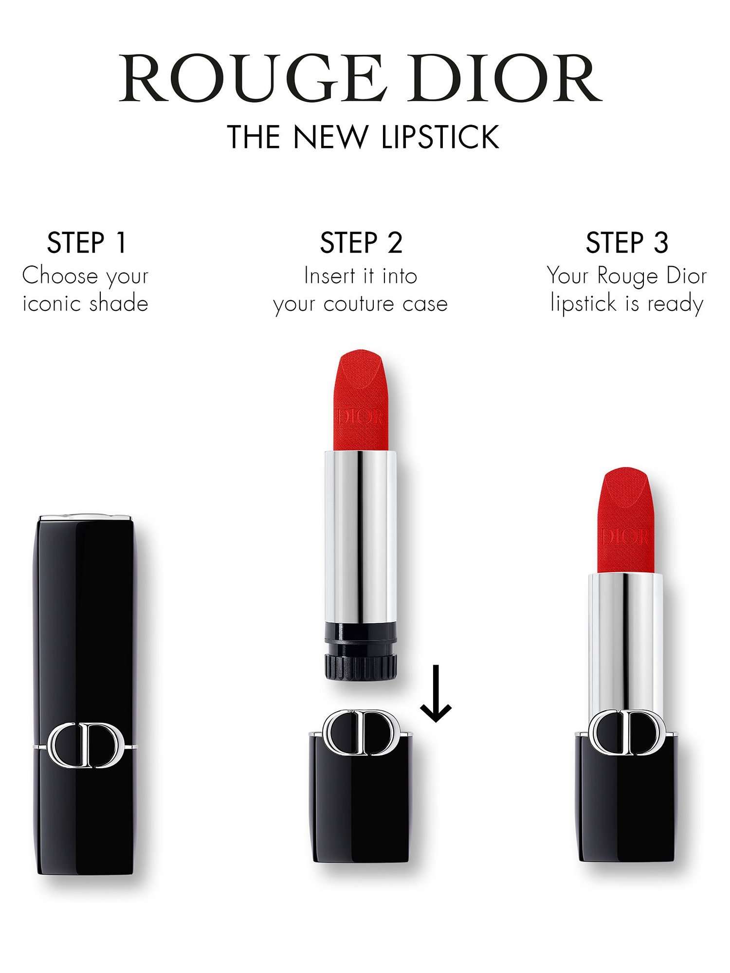 Rouge Dior Couture Colour Lipstick Refill - Velvet Finish