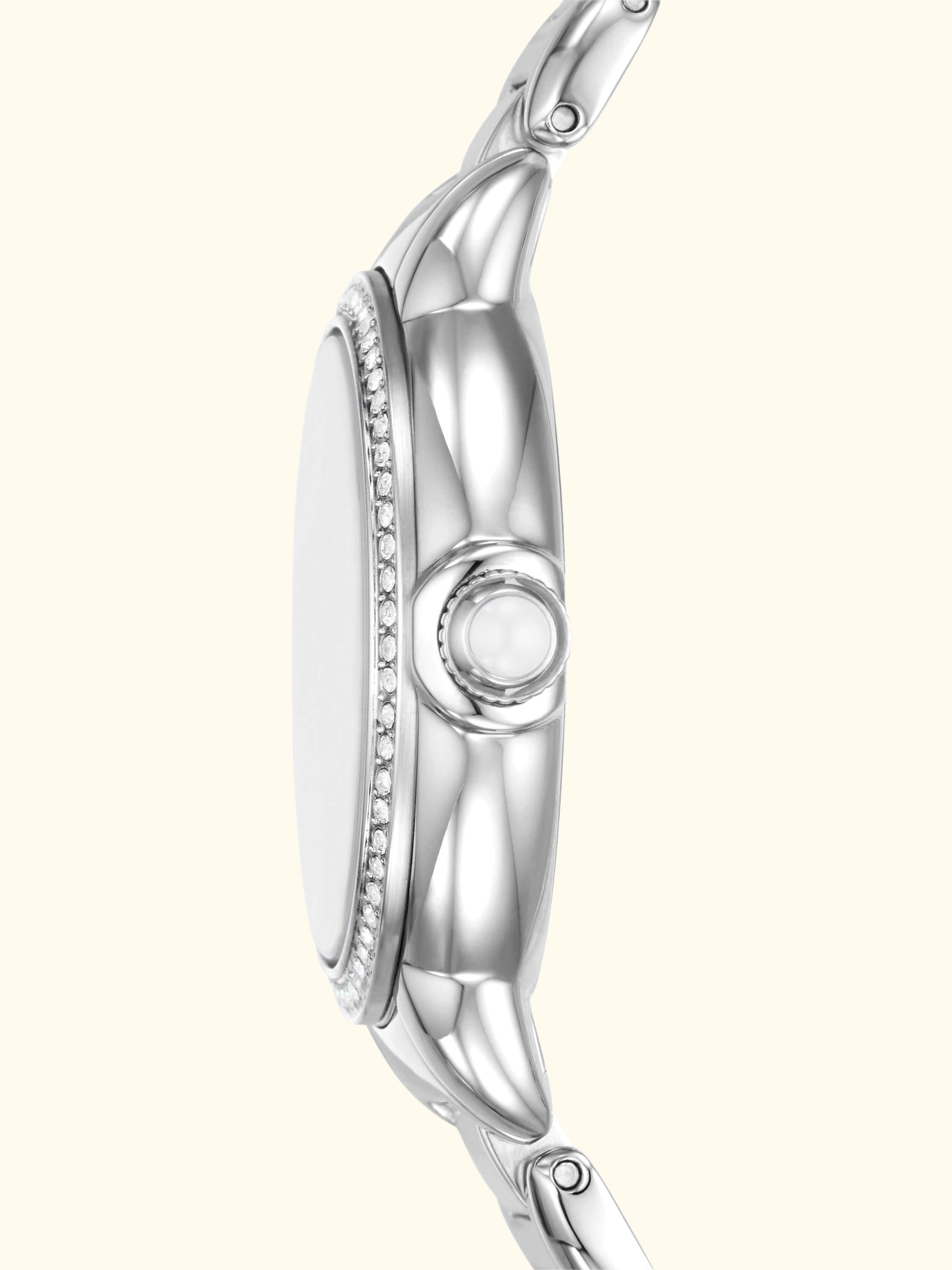 Women's Crystal Bracelet Strap Watch, Silver AR11596
