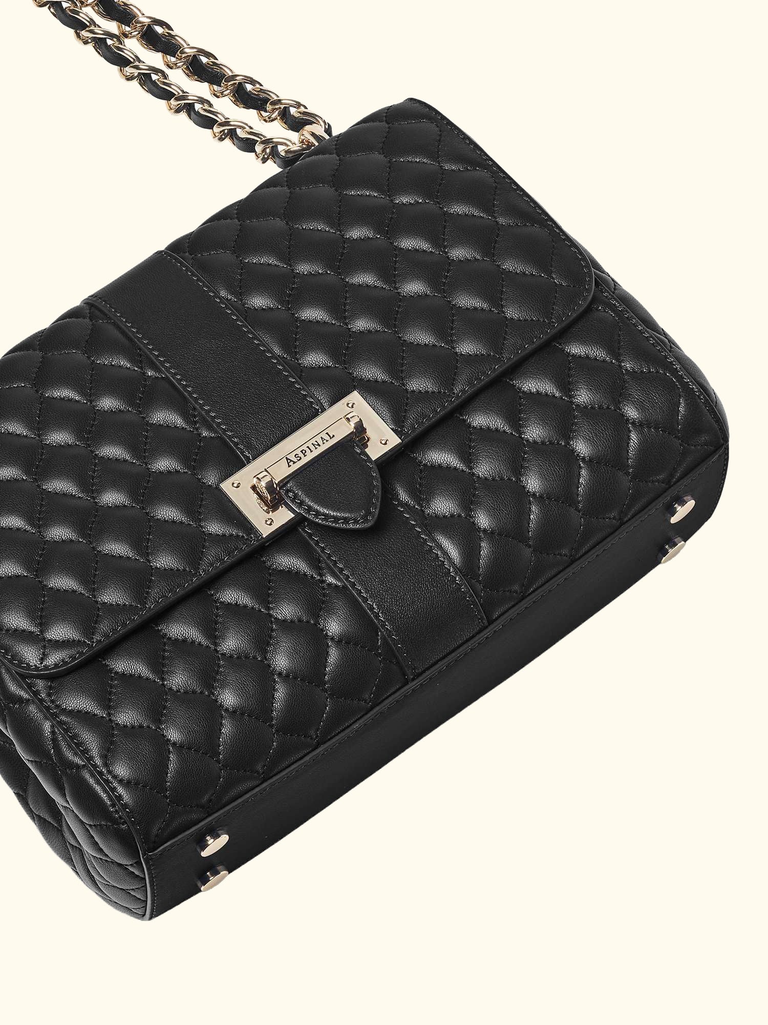 Lottie Large Smooth Quilted Leather Shoulder Bag