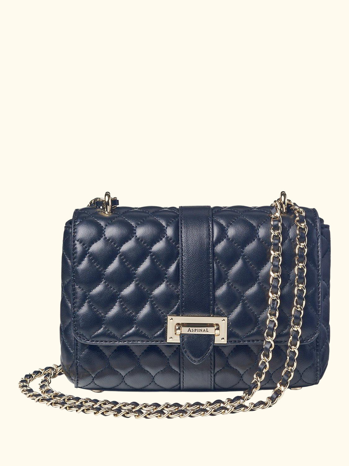 Lottie Small Smooth Quilted Leather Shoulder Bag