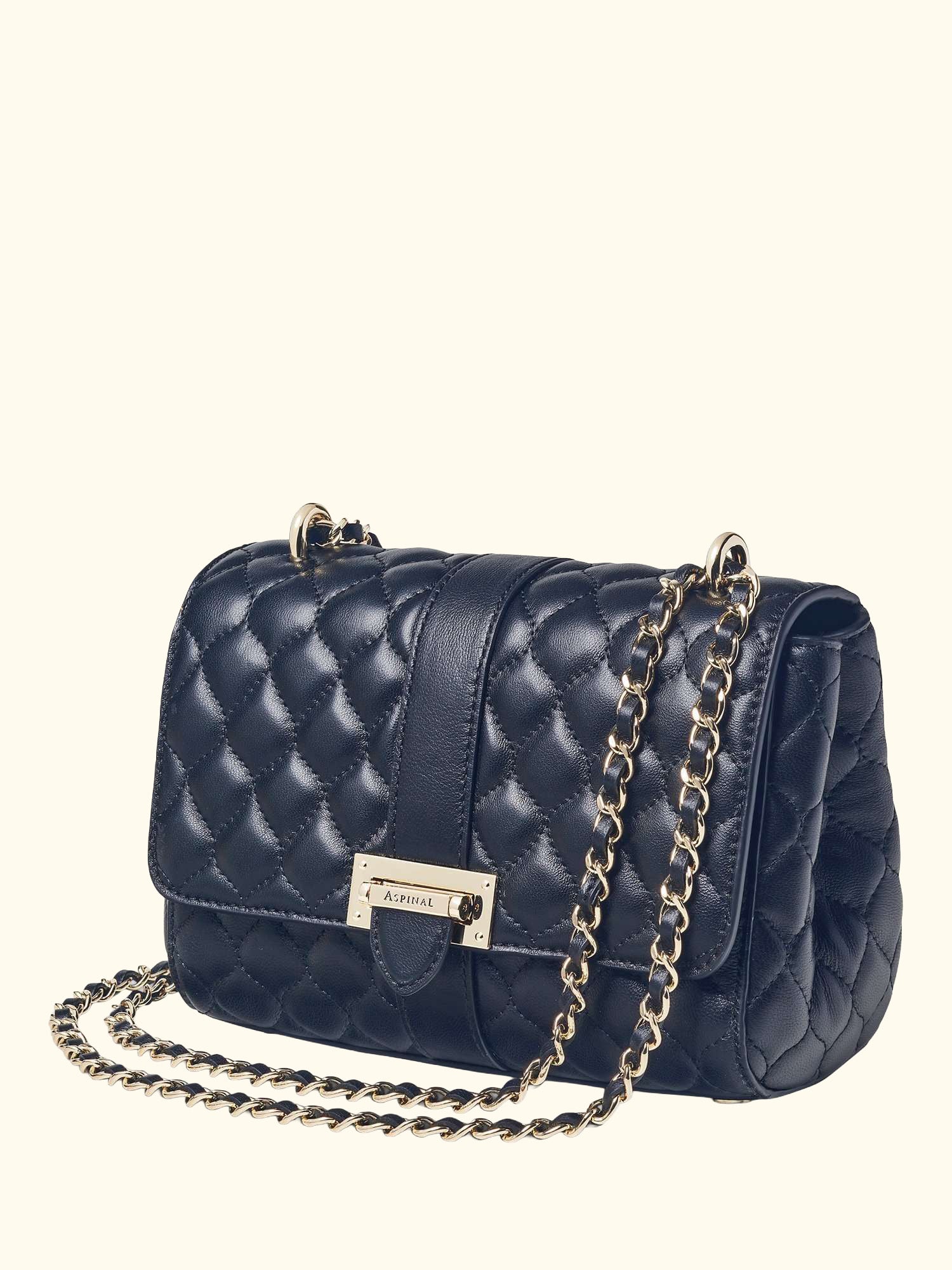 Lottie Small Smooth Quilted Leather Shoulder Bag
