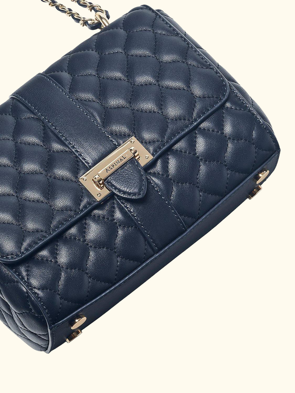 Lottie Small Smooth Quilted Leather Shoulder Bag