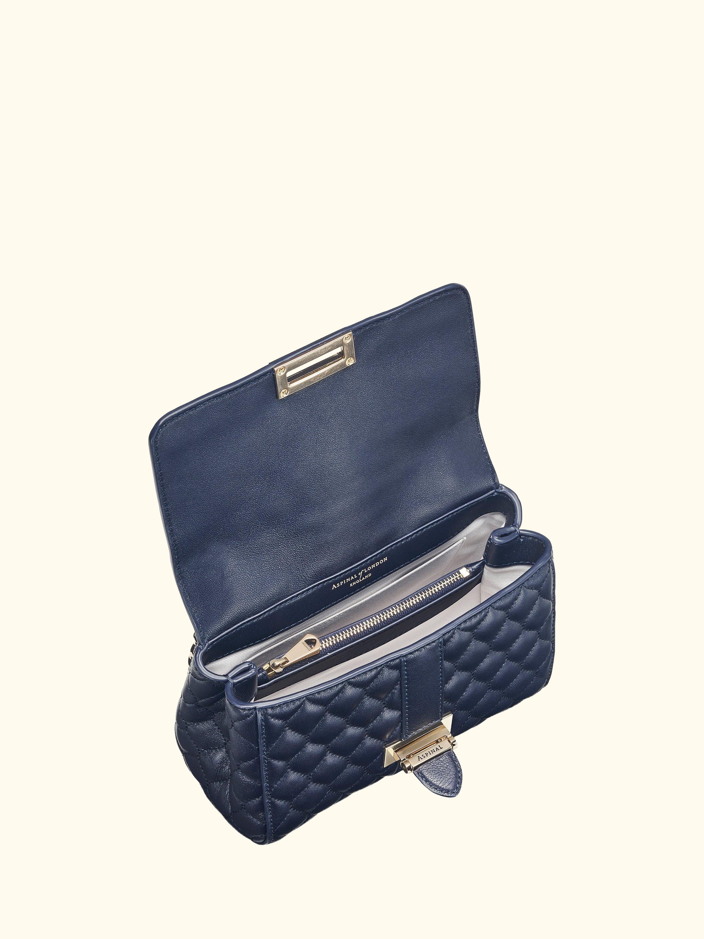 Lottie Small Smooth Quilted Leather Shoulder Bag