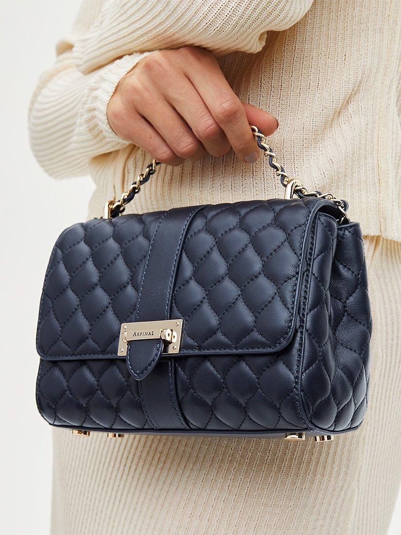 Lottie Small Smooth Quilted Leather Shoulder Bag