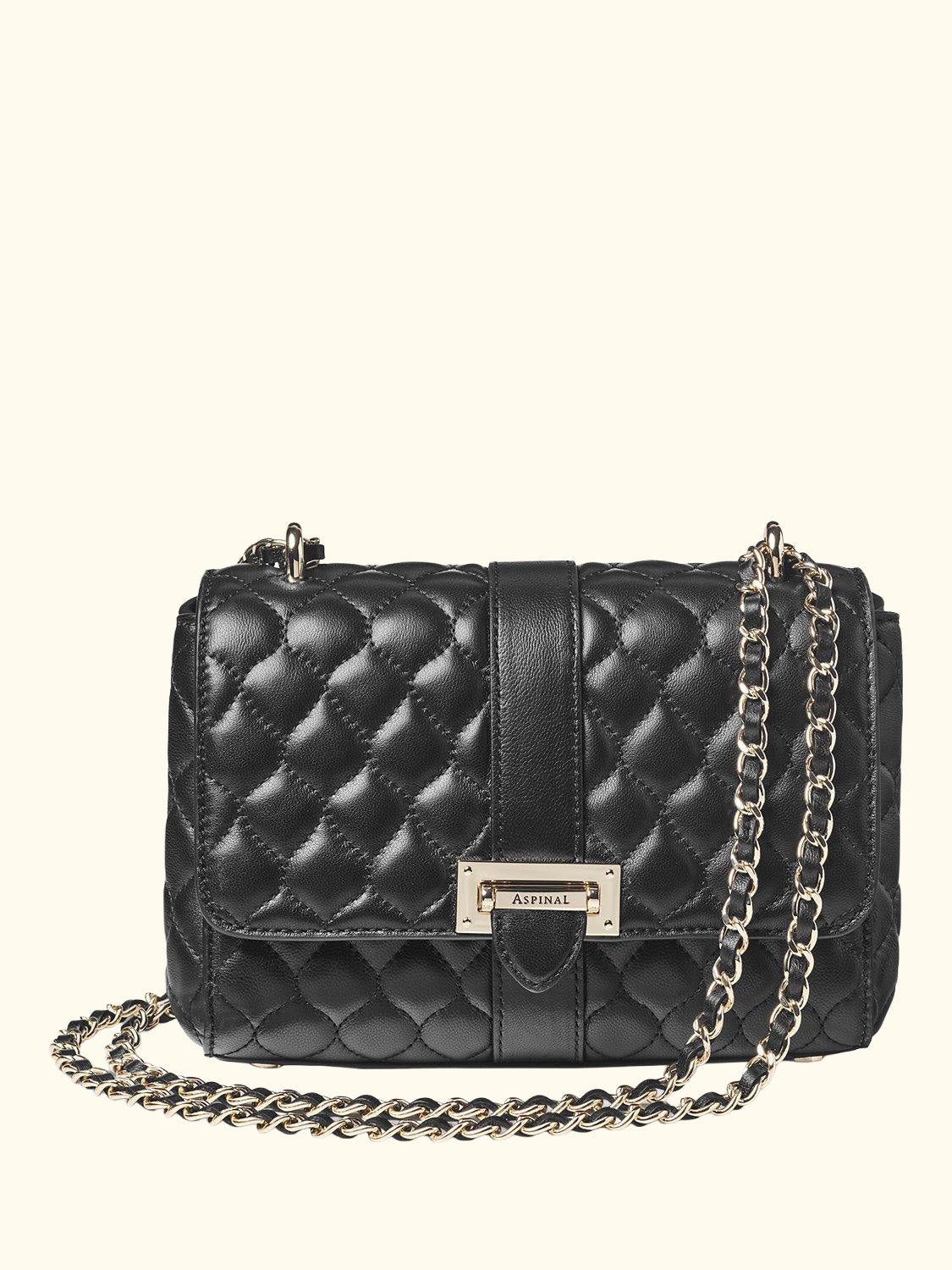 Lottie Small Smooth Quilted Leather Shoulder Bag