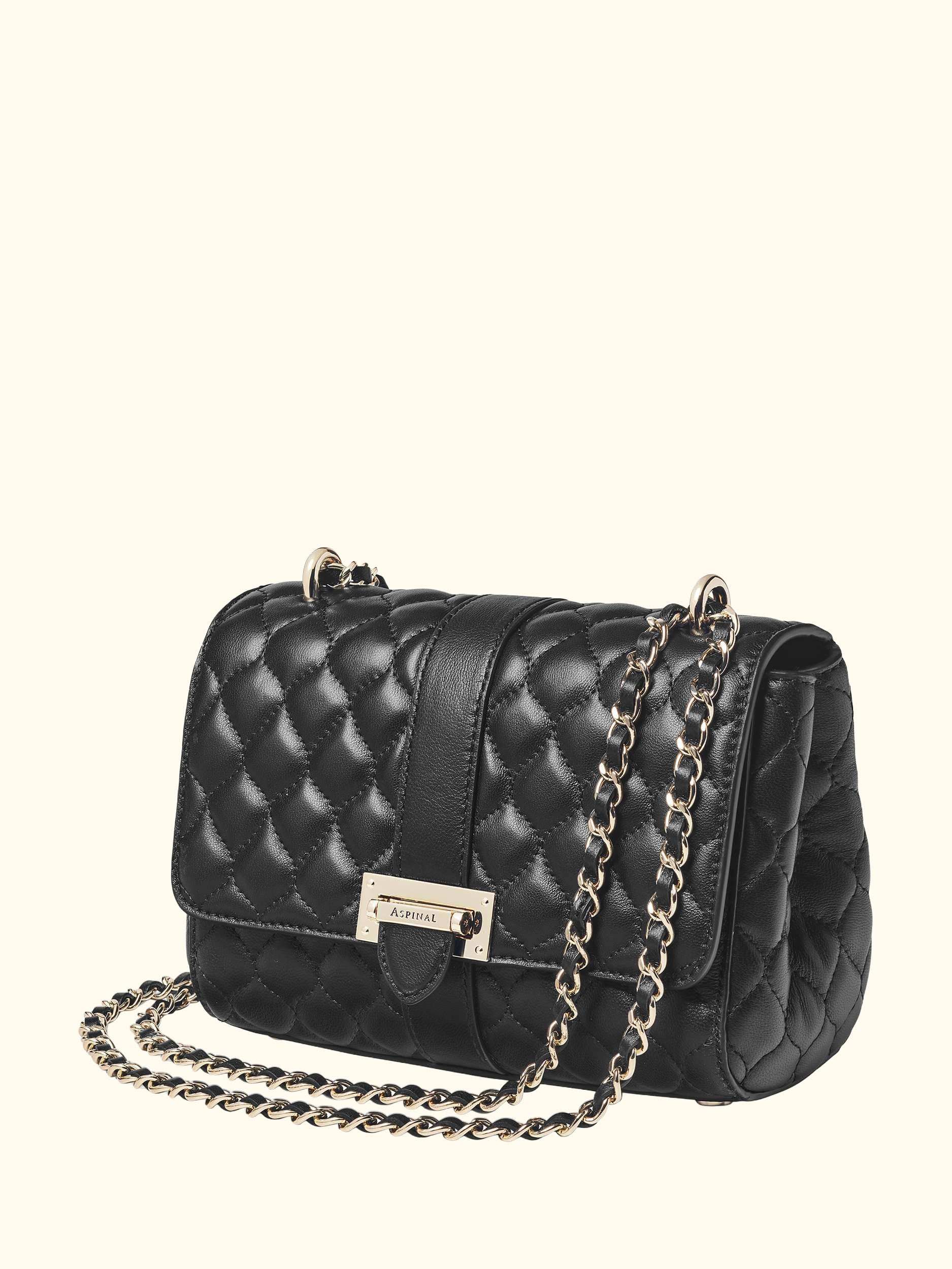 Lottie Small Smooth Quilted Leather Shoulder Bag
