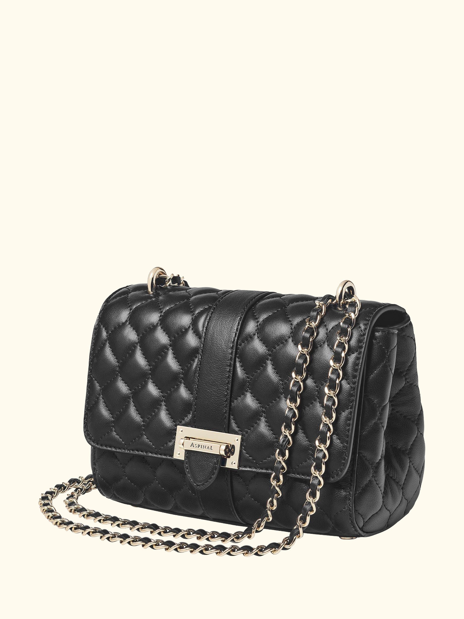Lottie Small Smooth Quilted Leather Shoulder Bag