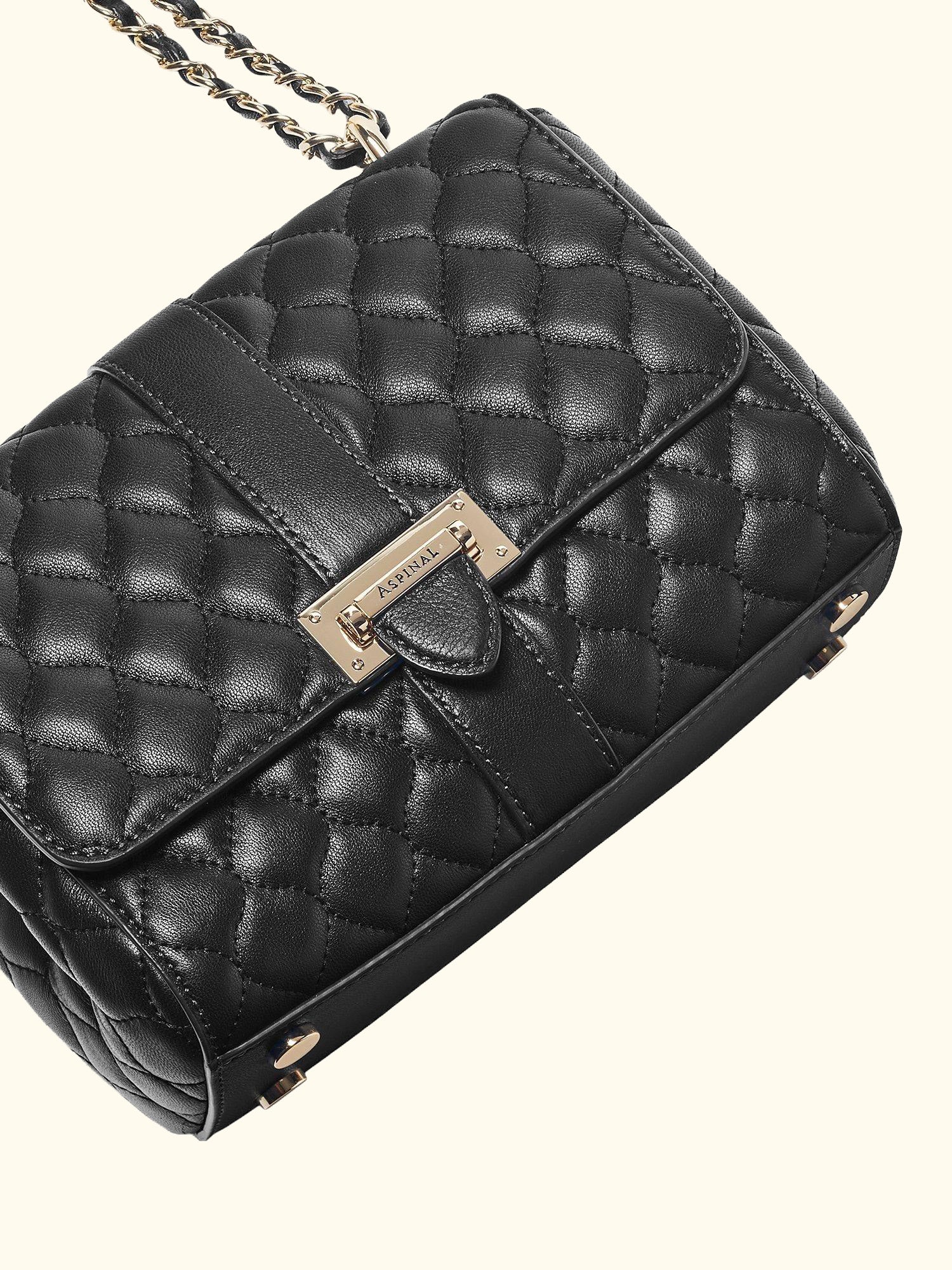 Lottie Small Smooth Quilted Leather Shoulder Bag