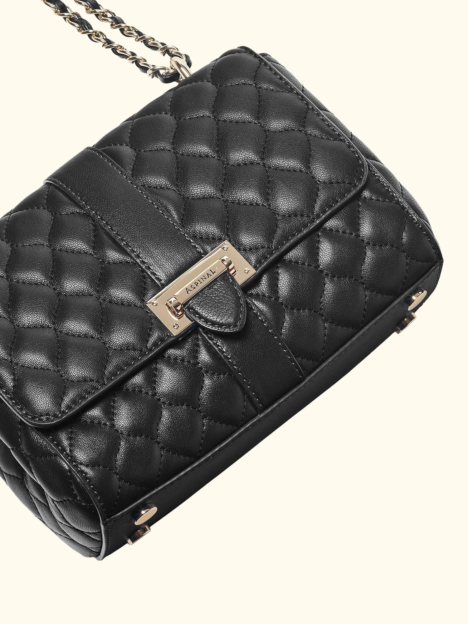Lottie Small Smooth Quilted Leather Shoulder Bag