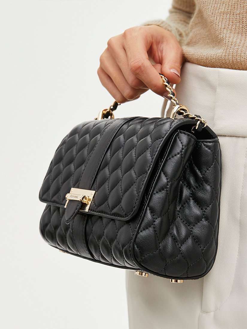 Lottie Small Smooth Quilted Leather Shoulder Bag