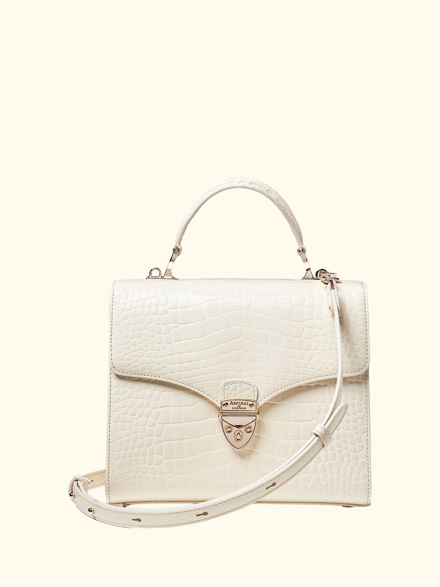 Mayfair Croc Effect Leather Cross Body Bag
