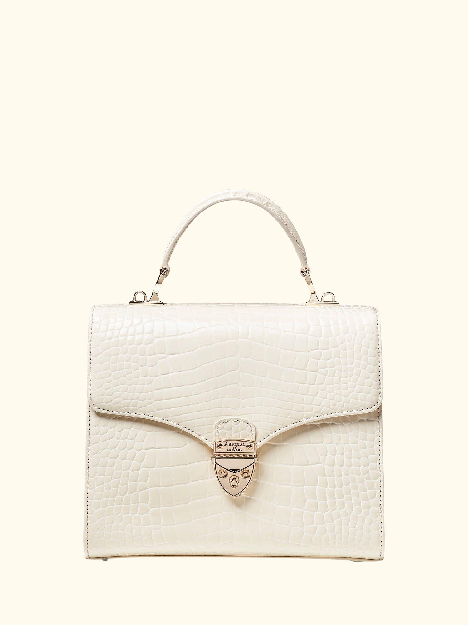 Mayfair Croc Effect Leather Cross Body Bag