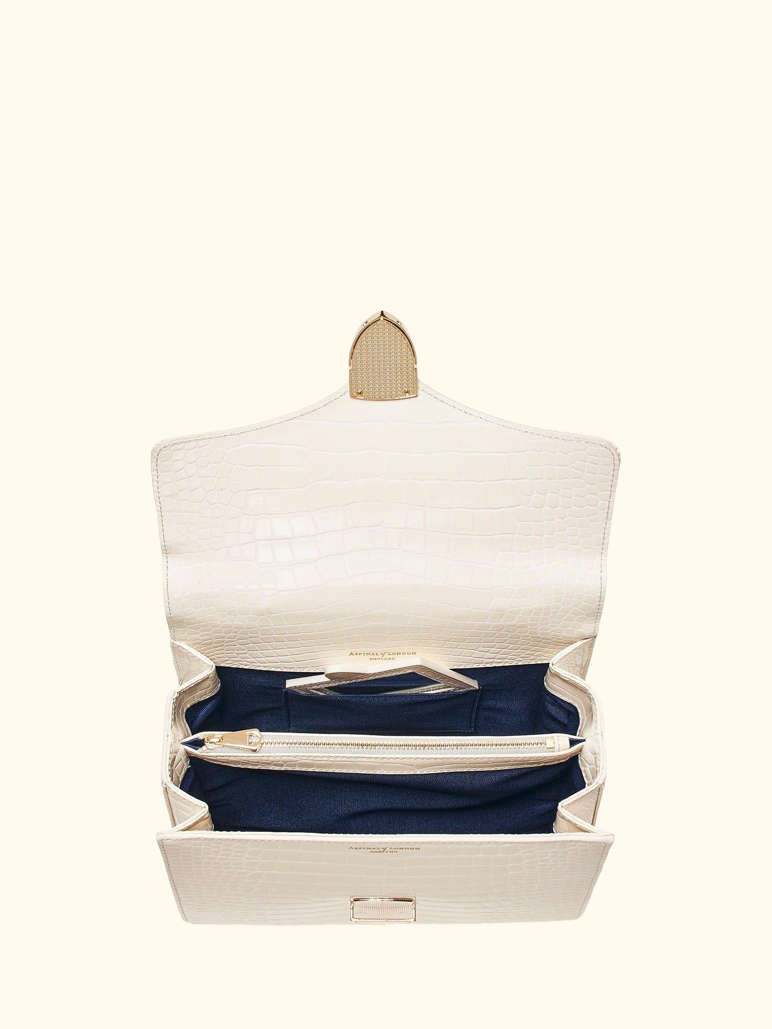 Mayfair Croc Effect Leather Cross Body Bag