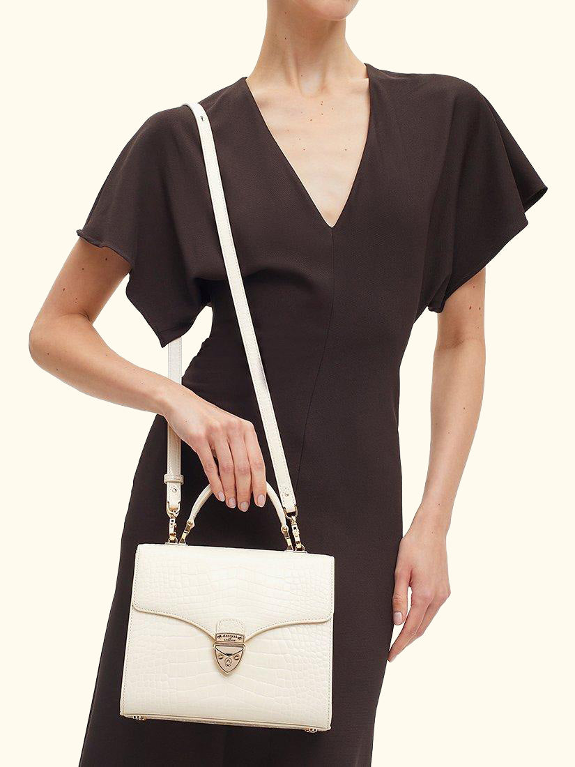 Mayfair Croc Effect Leather Cross Body Bag